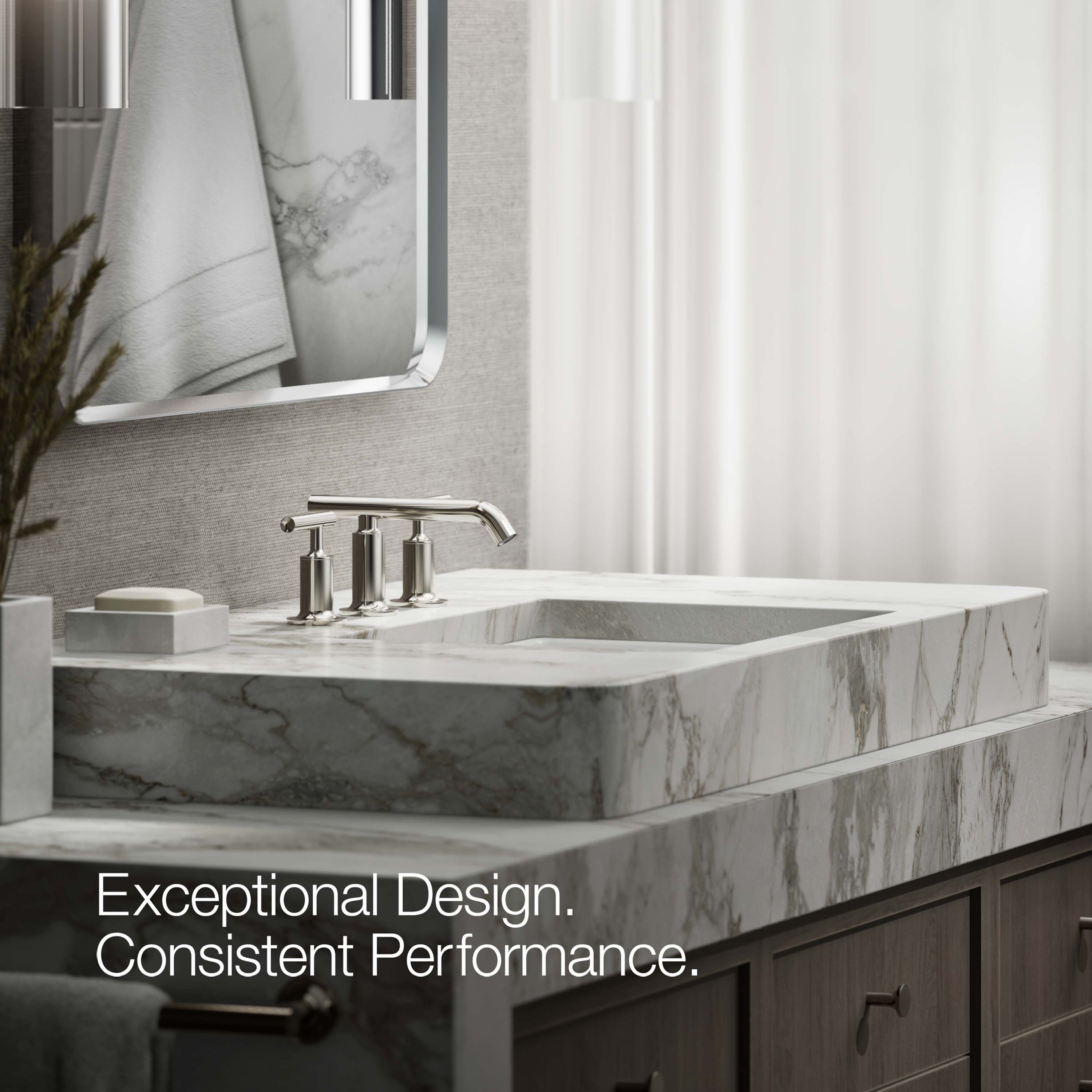 Purist Polished Nickel 8" Widespread Bathroom Faucet