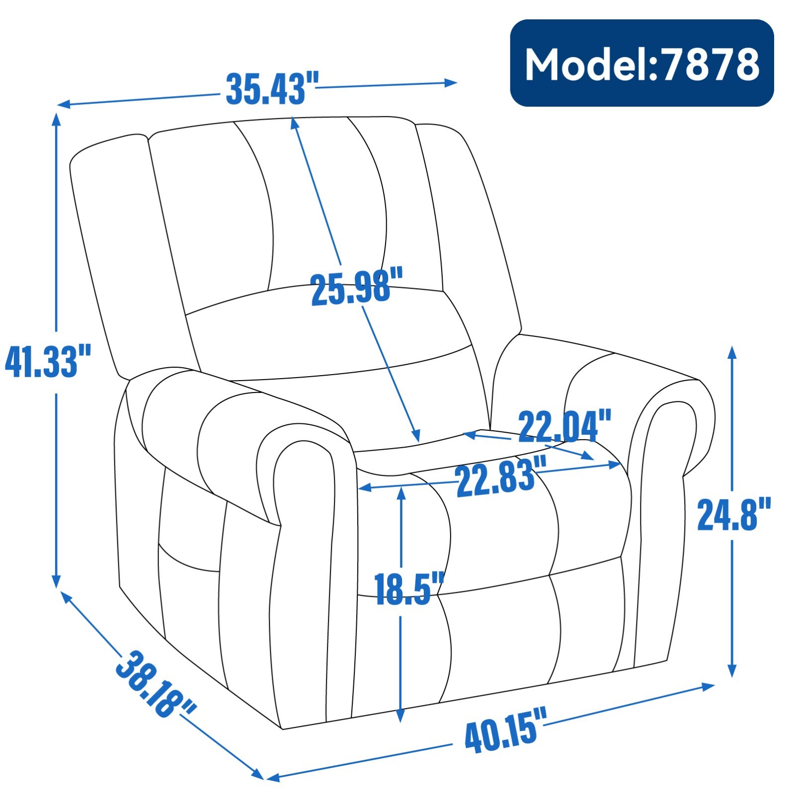 Siavonce XH9915A recliners - View #12