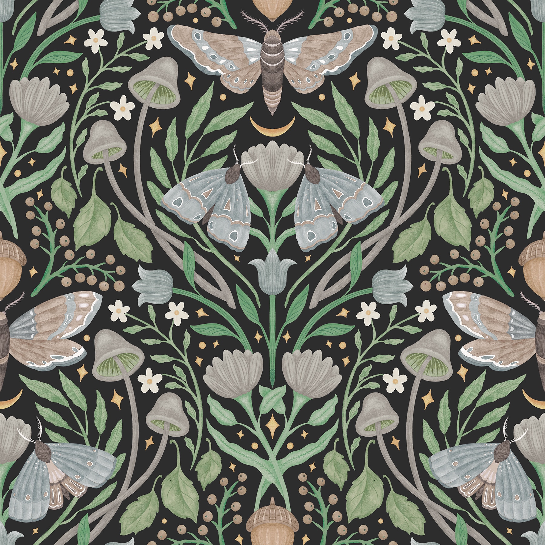 RoomMates 30.8-sq ft Black Vinyl Animals Self-adhesive Peel and Stick Wallpaper