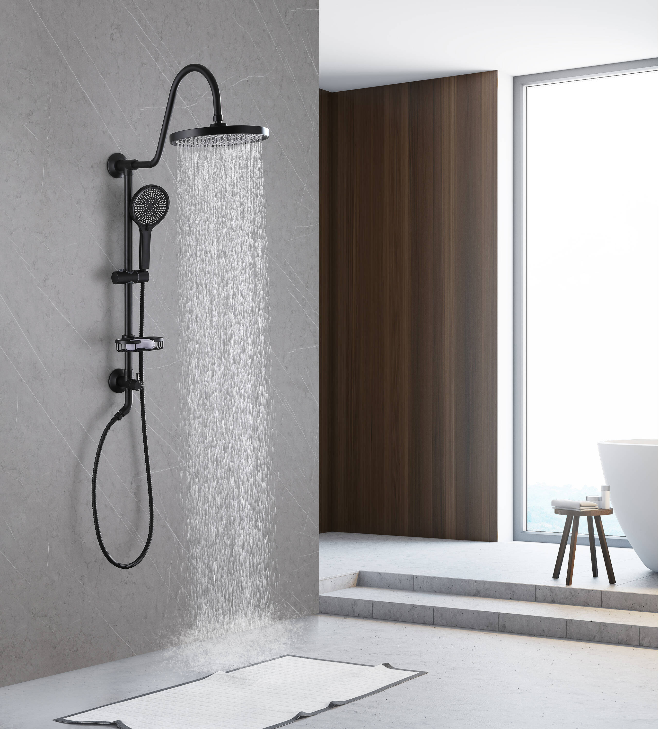 Clihome CHMS-10BG-A3806 Showerhead-Bar-Panels - View #5
