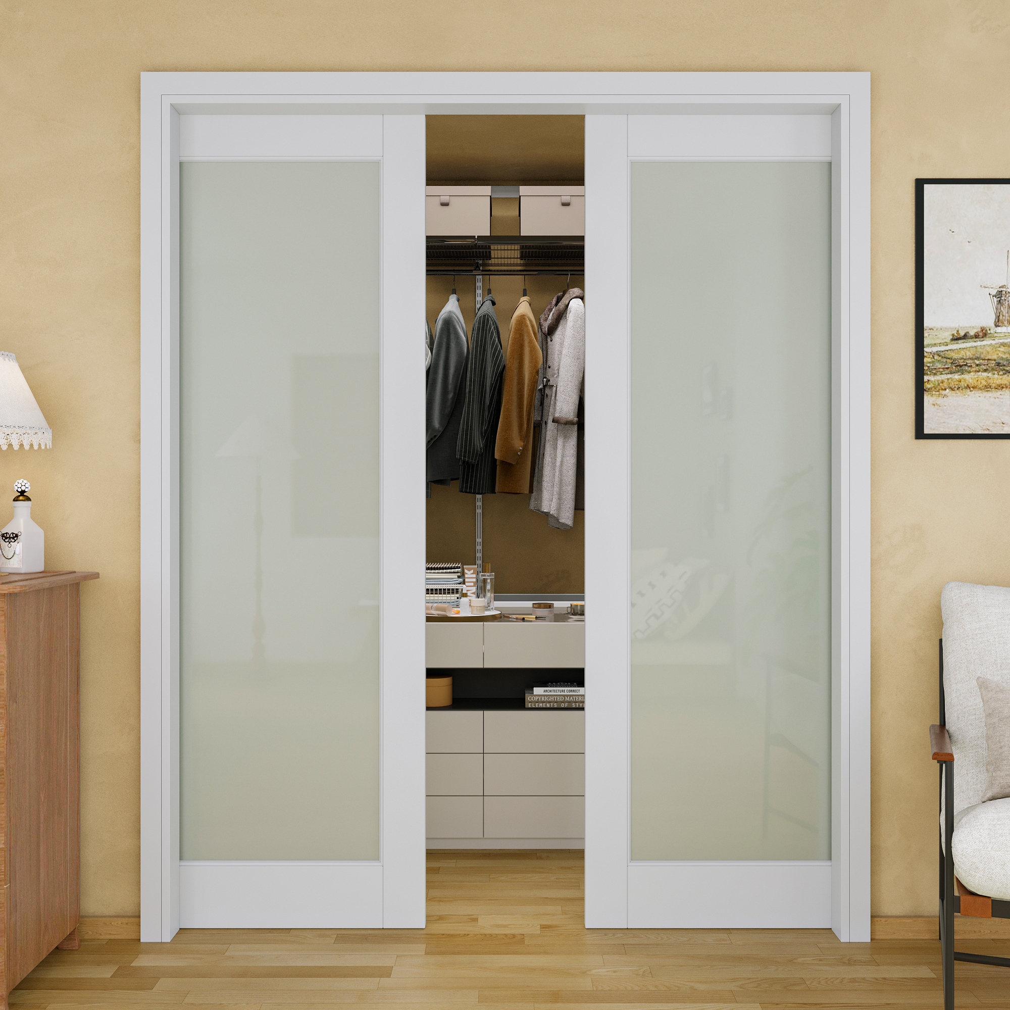 JUJUBON IN-PDPKSC-G-1L-60 Pocket-Doorframe-Screens - View #2