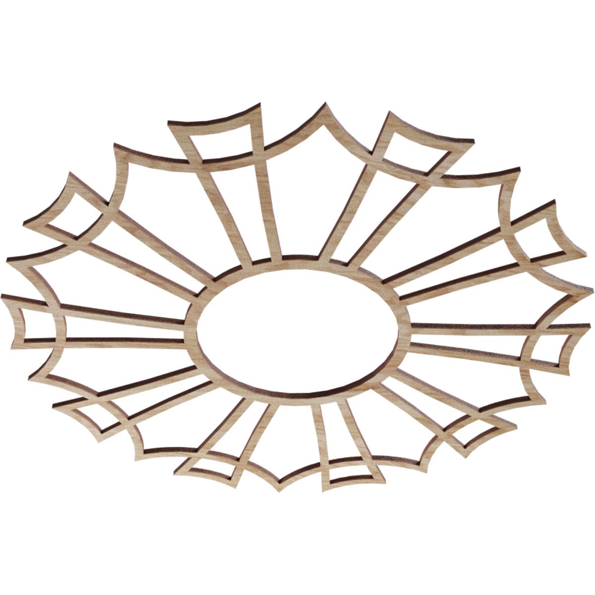 Ekena Millwork CMWP18X18X0250AURO Ceiling-Medallions - View #2