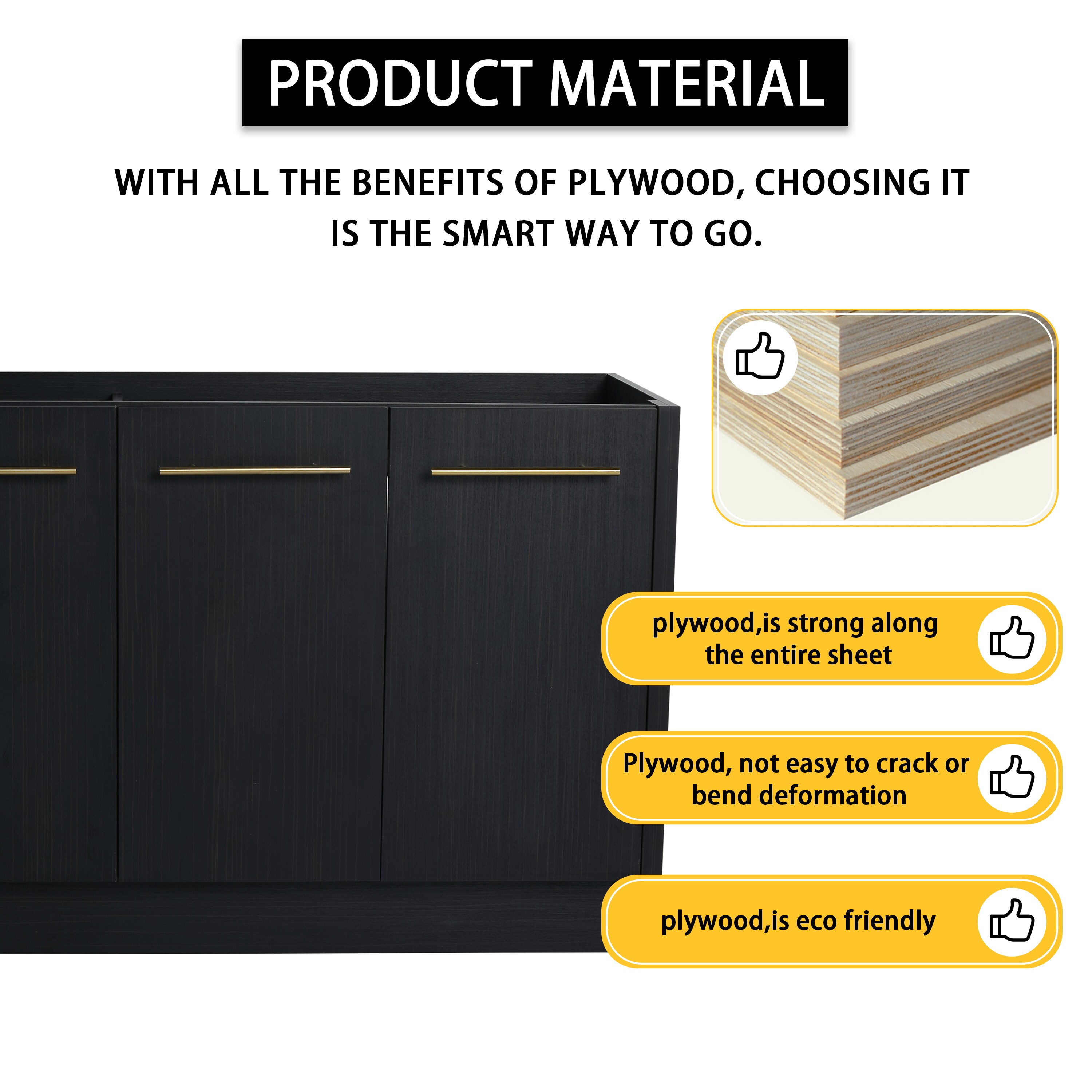 Forclover QNM-0860-CAW Bath-Vanity-Combo - View #5