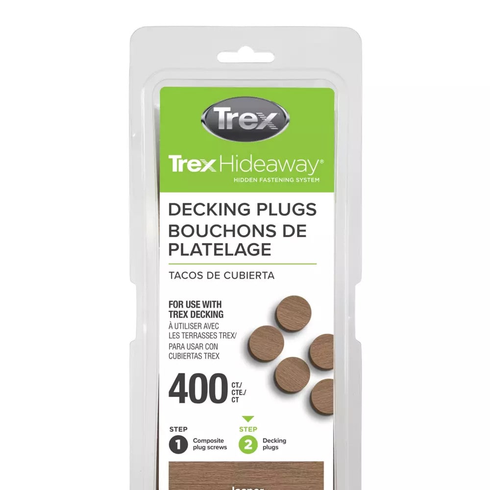 Trex TDPLGJA40001 Hideaway Plugs Jasper Hidden Deck Fastener 900 Square feet ( 400 -Pack )