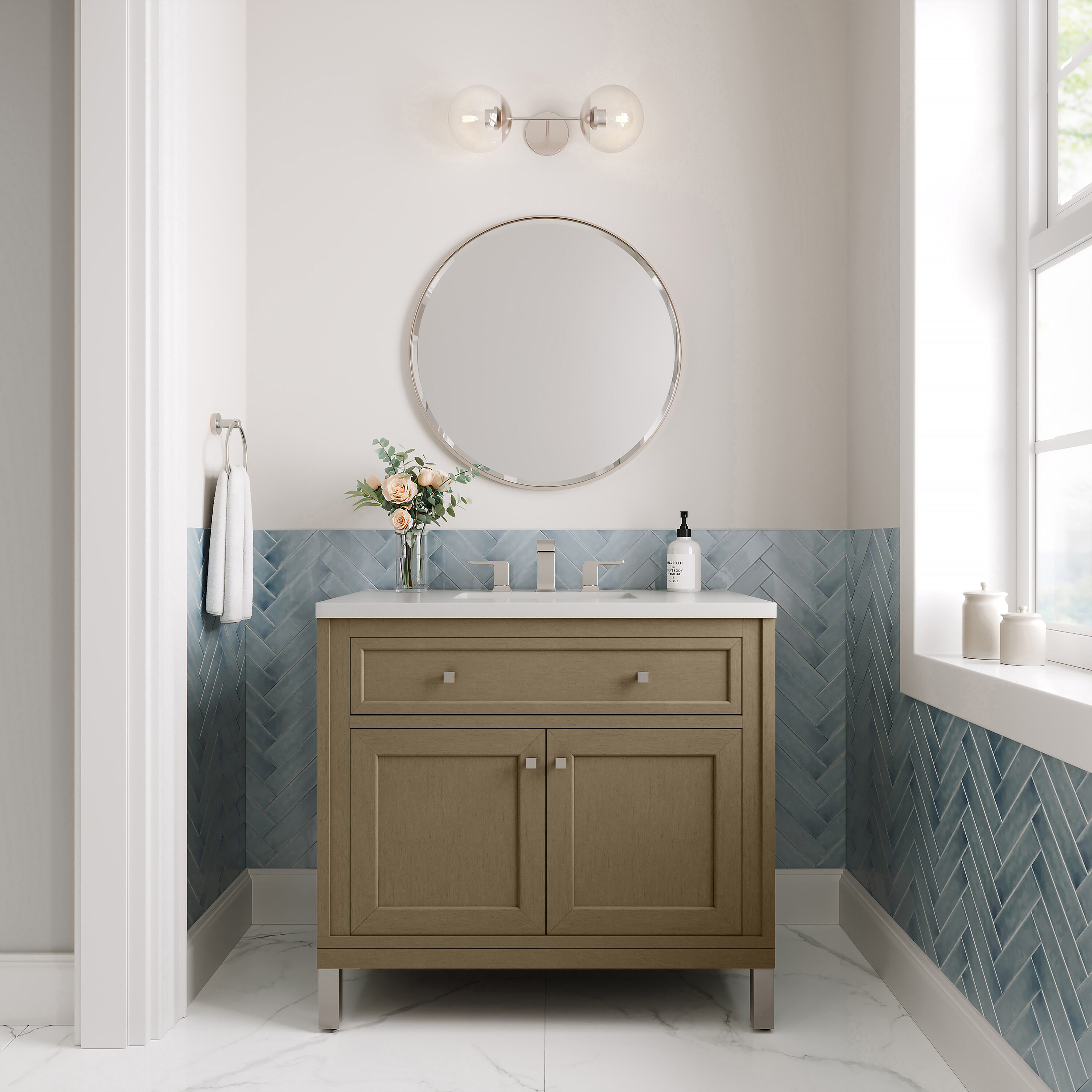 James Martin Vanities 503-V36-WLW-3WZ Bath-Vanity-Combo - View #5
