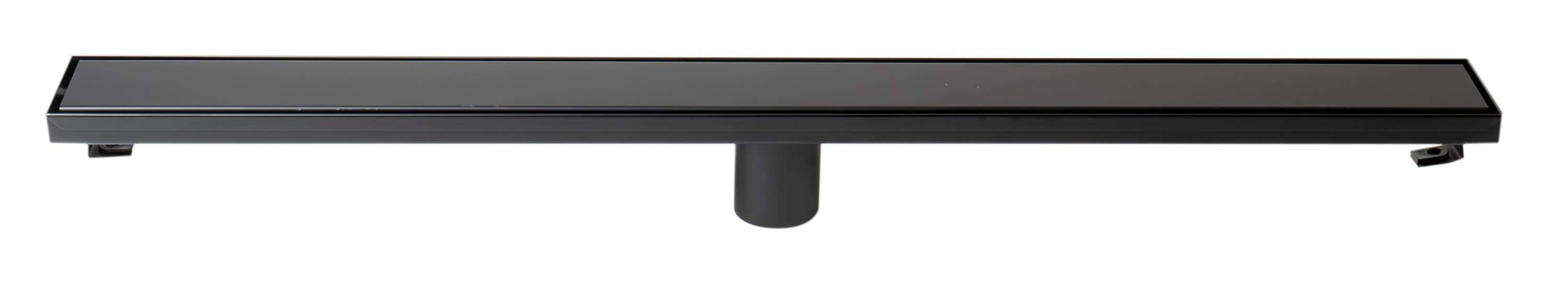 ALFI ABLD32B-BM ABLD32B-BM 32-in Black Matte Stainless Steel Linear Shower Drain with Solid Cover