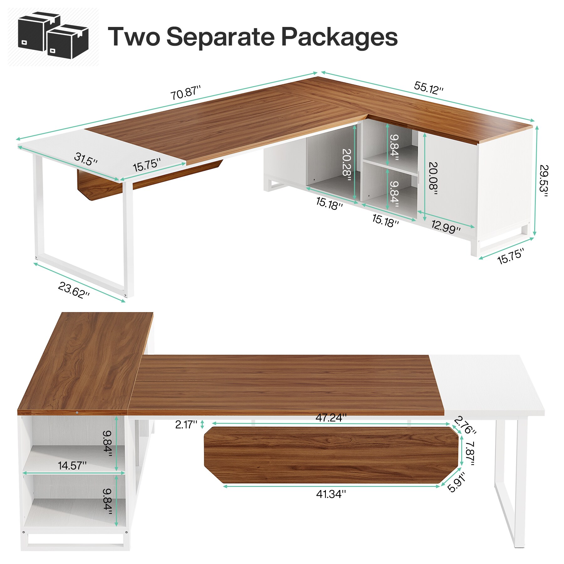 Tribesigns LWFD-XK00592 Office-Tables - View #7