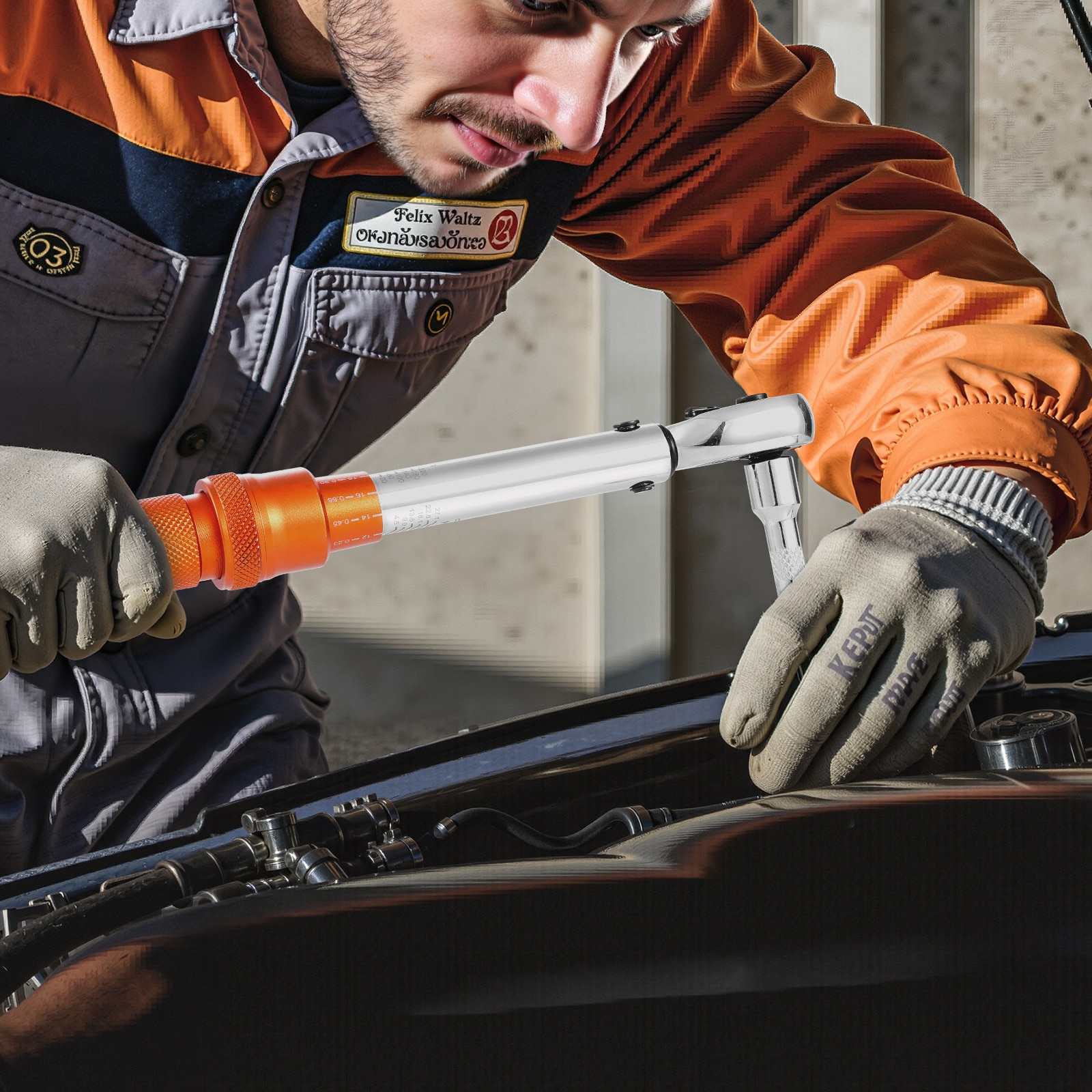 SVOPES 1/4-in Drive Click Torque Wrench 1.67-ft/lb to 20-ft/lb in