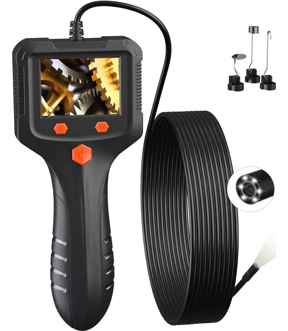 Etokfoks  Endoscope Camera with Light 1080P HD Borescope IP67 Waterproof Snake Inspection Camera for Pipe Wall Engine