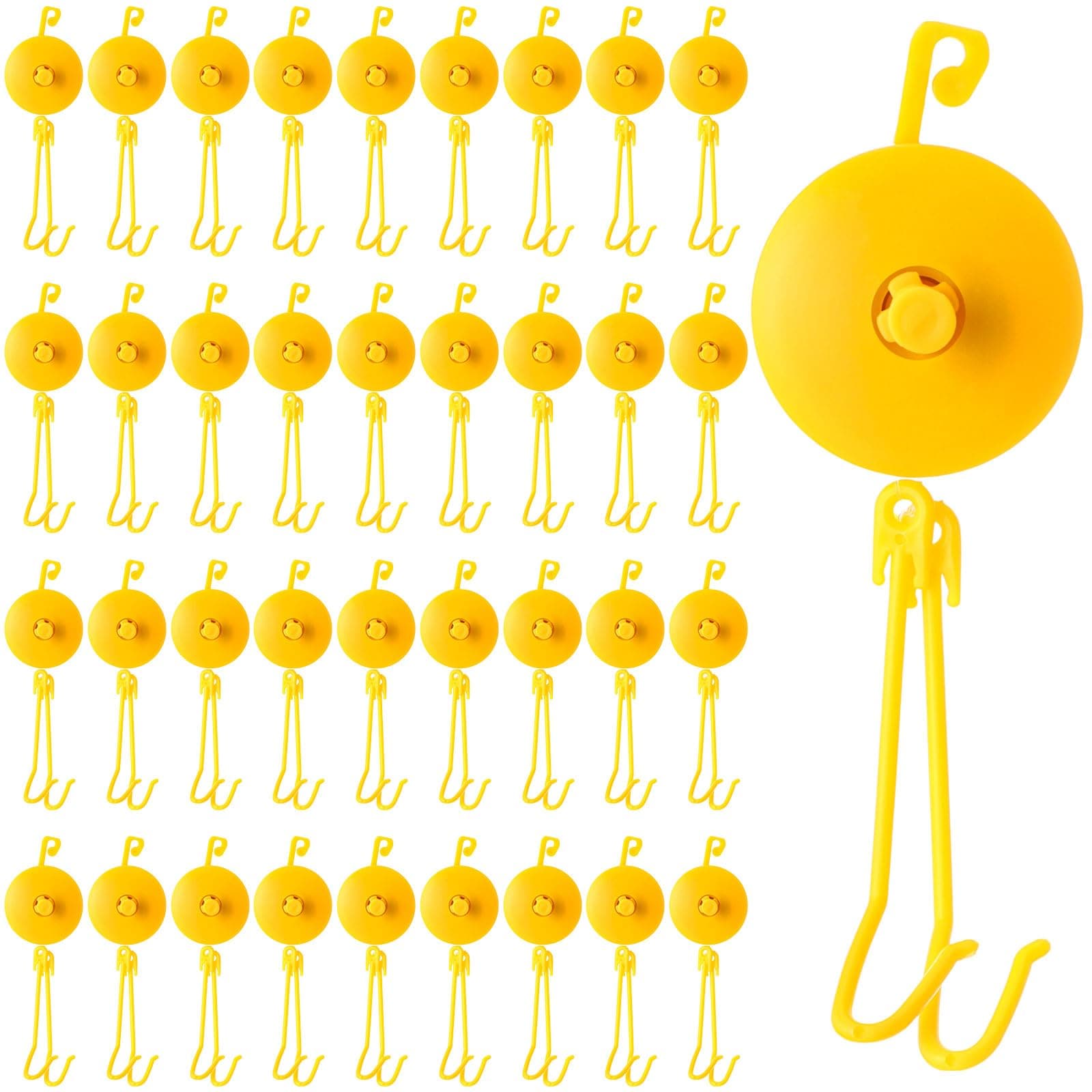 AOIZGMY -  36 Pack Plant Yoyo Hangers with Adjustable Retractable Support and Double Hooks for He...