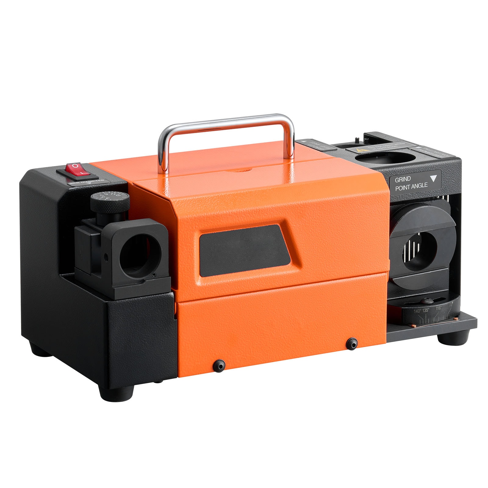 GIVIMO Drill Bit Sharpener 3 to 13 mm Professional Grinder 5800 RPM with Adjustable 95 to 135 Degree Point Angle 11 Collets and CBN Wheel