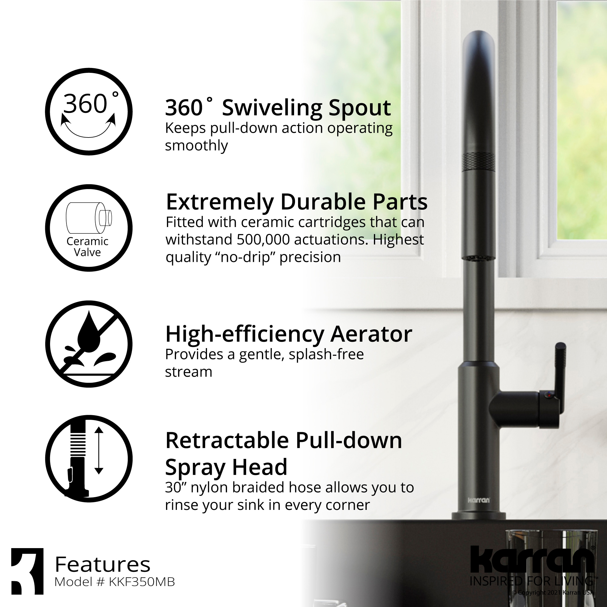 Karran QT812BLKKF350MB Kitchen-Sinks - View #9