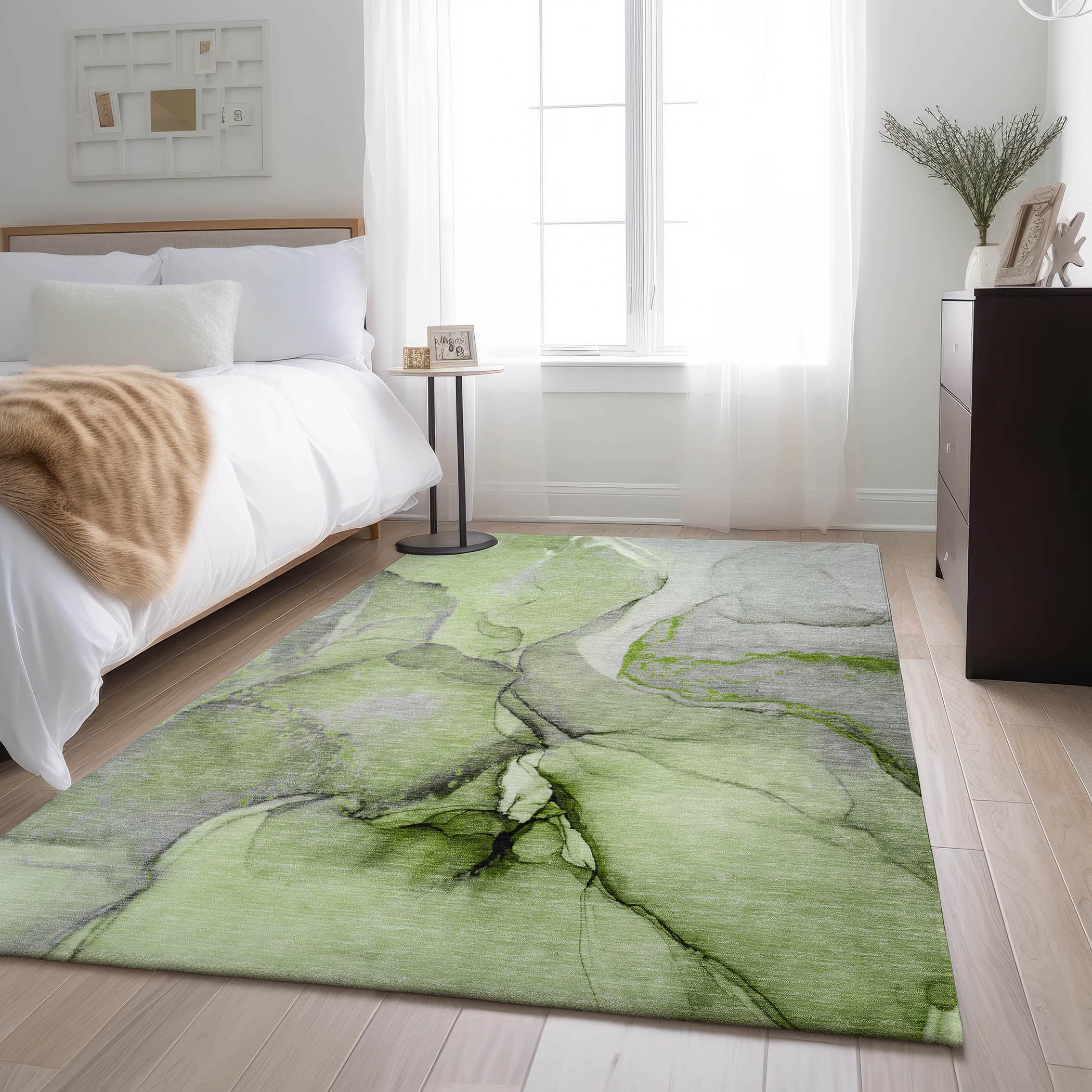 Addison Rugs AMF571TQ8X10 Mayfield AMF571TQ 8 x 10 (ft) Loomed Polyester Turquoise Rectangular Indoor Geometric Machine washable Area rug