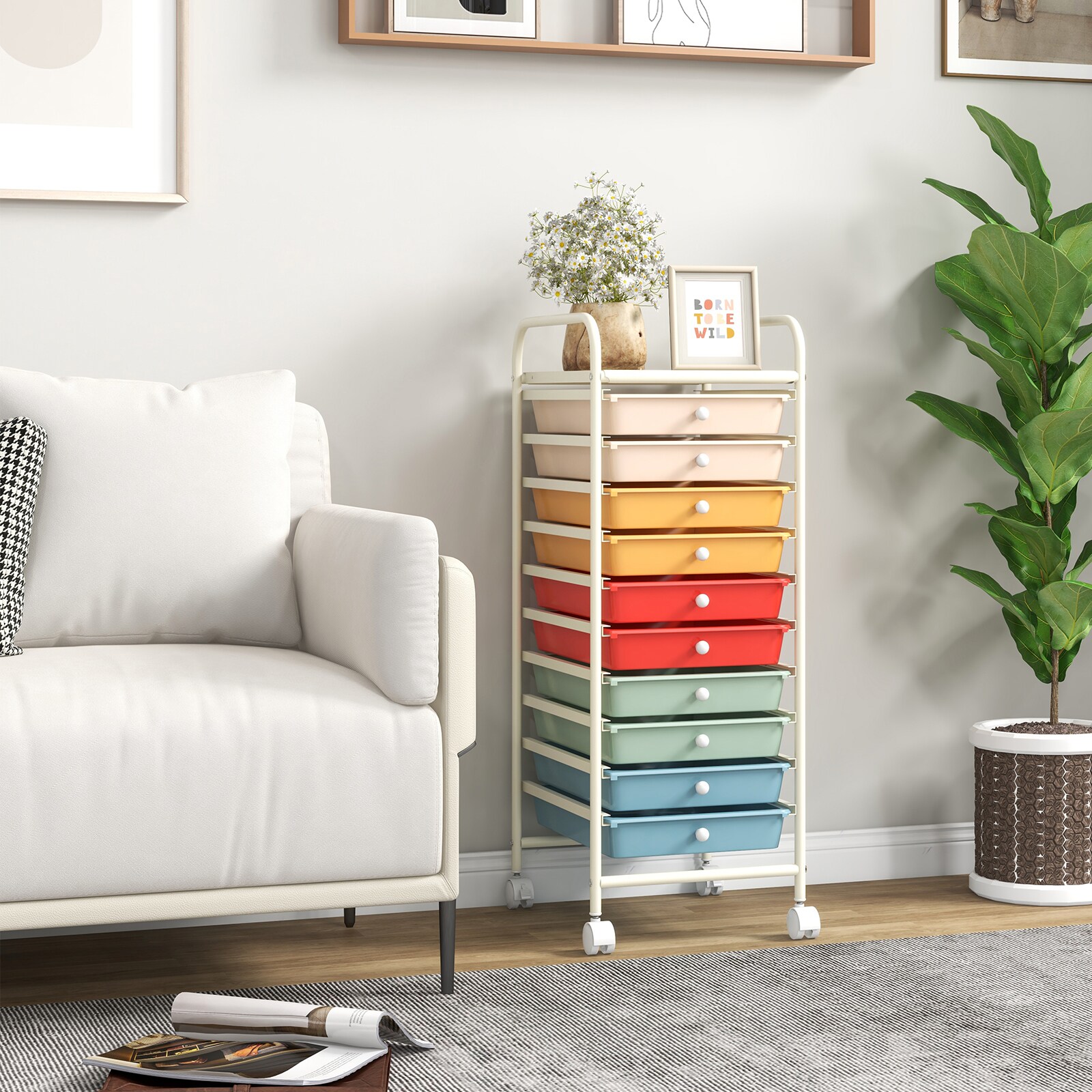 Slickblue D-CO-WG54025WH Office-Carts - View #3