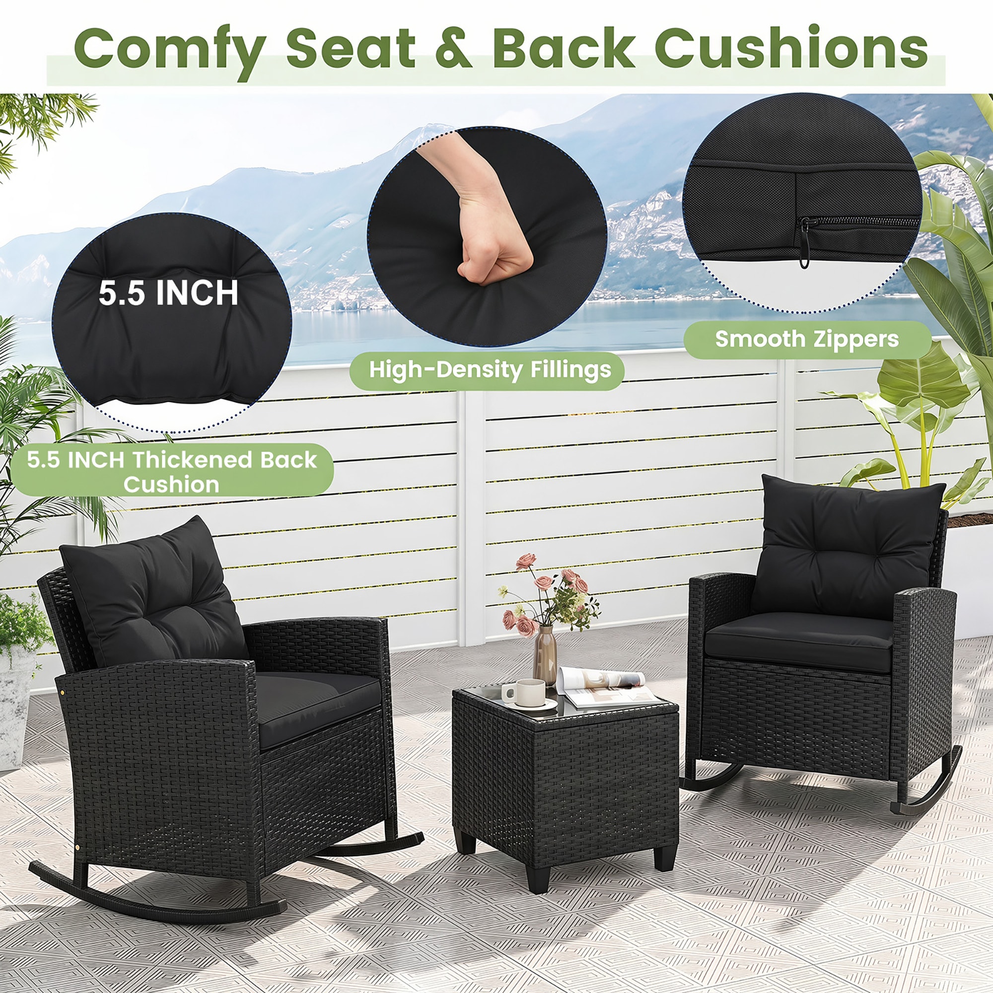 Costway HCST15875 Patio-Conversation-Sets - View #5