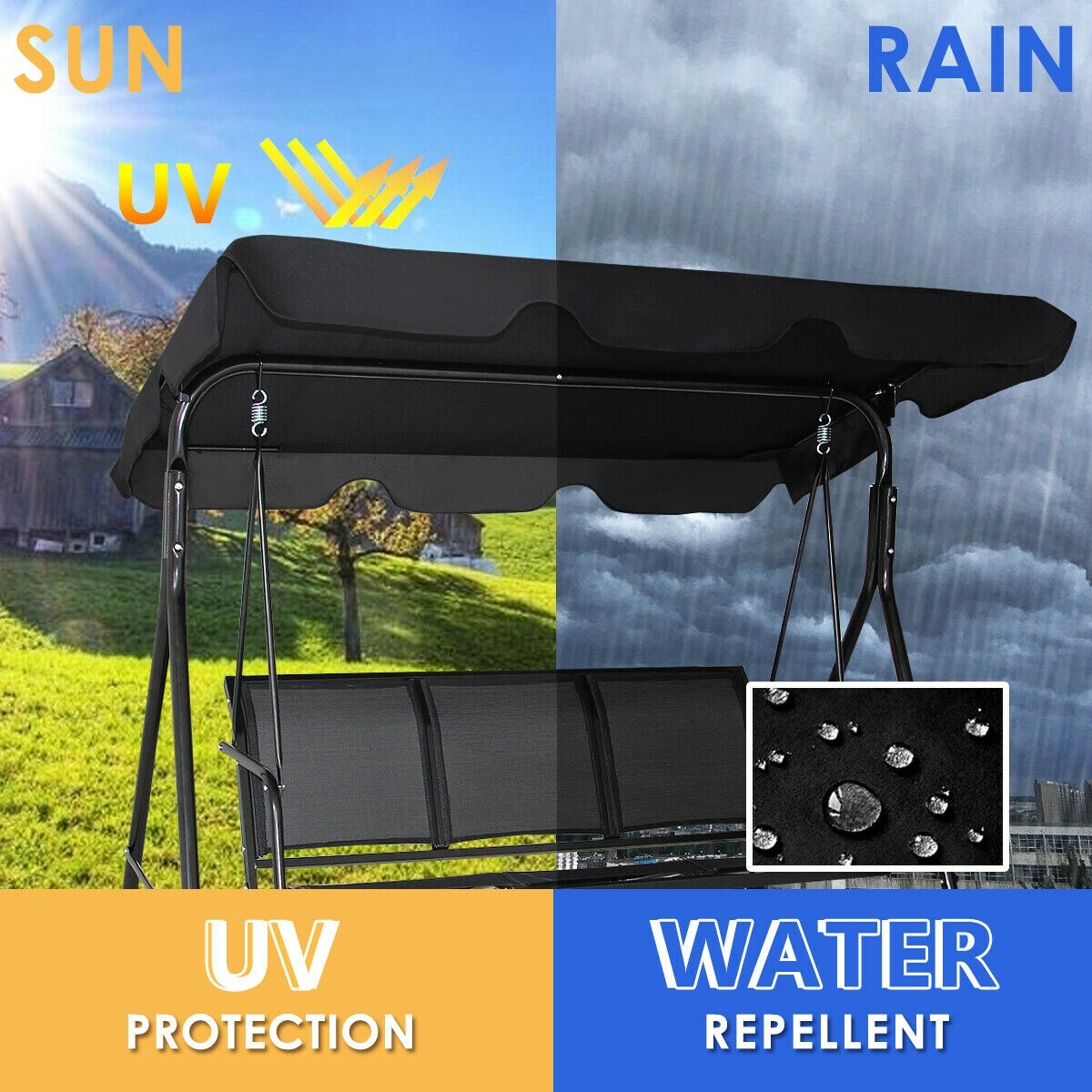 CASAINC WF-OP70492BK-LA Swing-Gliders - View #4