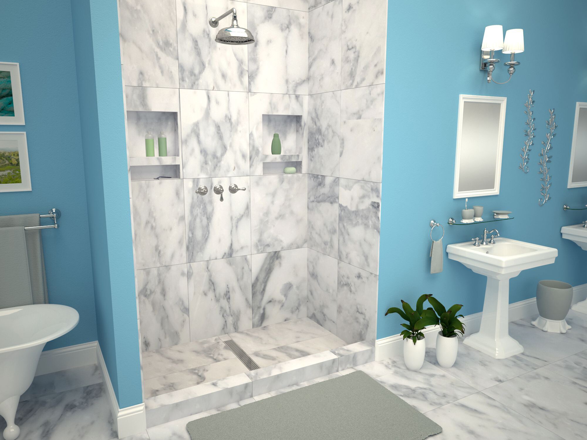 Tile Redi RT3448C-PVC-PC Shower-Floors - View #8