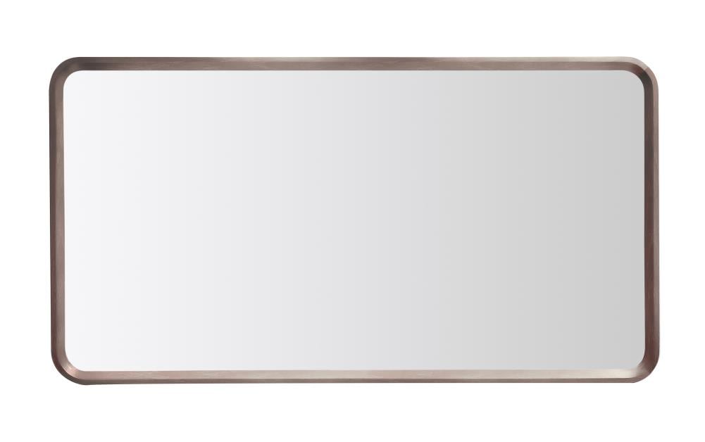 CARTISAN DESIGN MIVELCO55 Vela 55-Inches x 29.5-Inches Framed Rectangle Fog Free Bathroom Vanity Mirror ( Chestnut Oak )