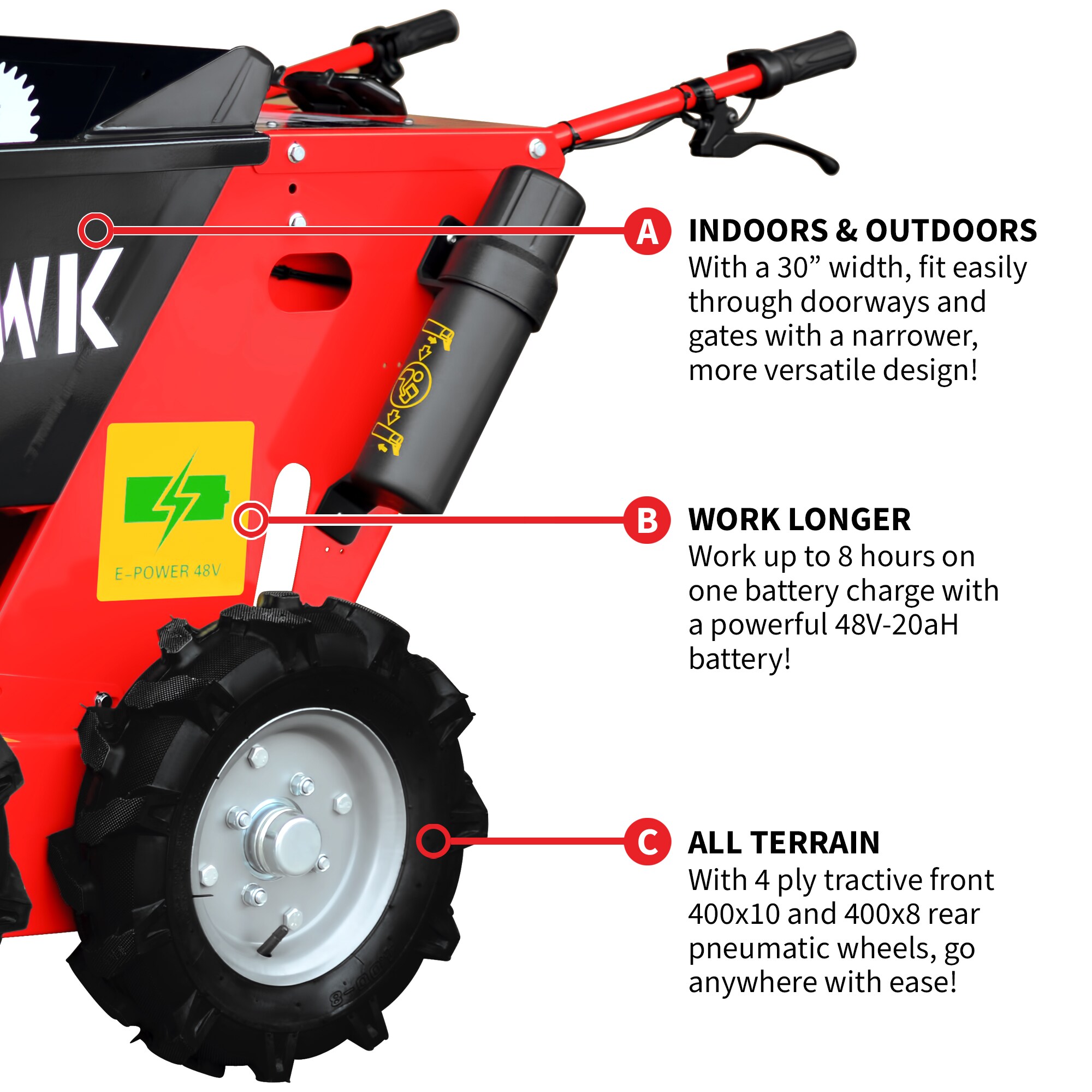 Tomahawk Power TBUGGY300E Dump-Cart - View #5