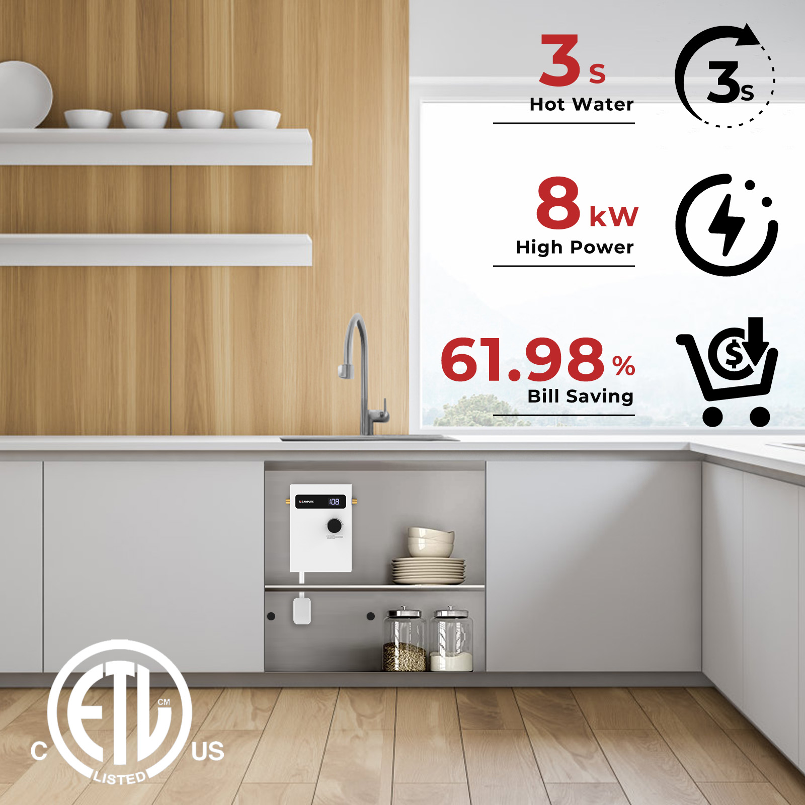 Camplux TEW08 Gas-Water-Heaters - View #4