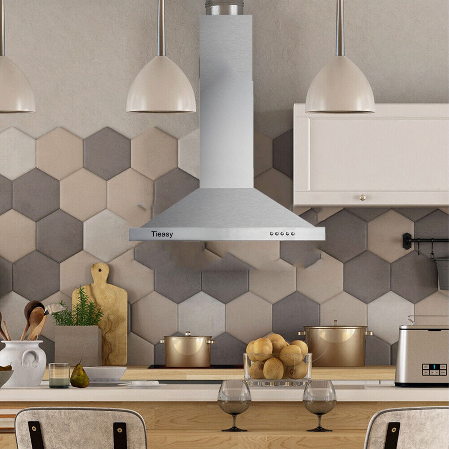 Tieasy 177A Wall-Mounted-Range-Hoods - View #6
