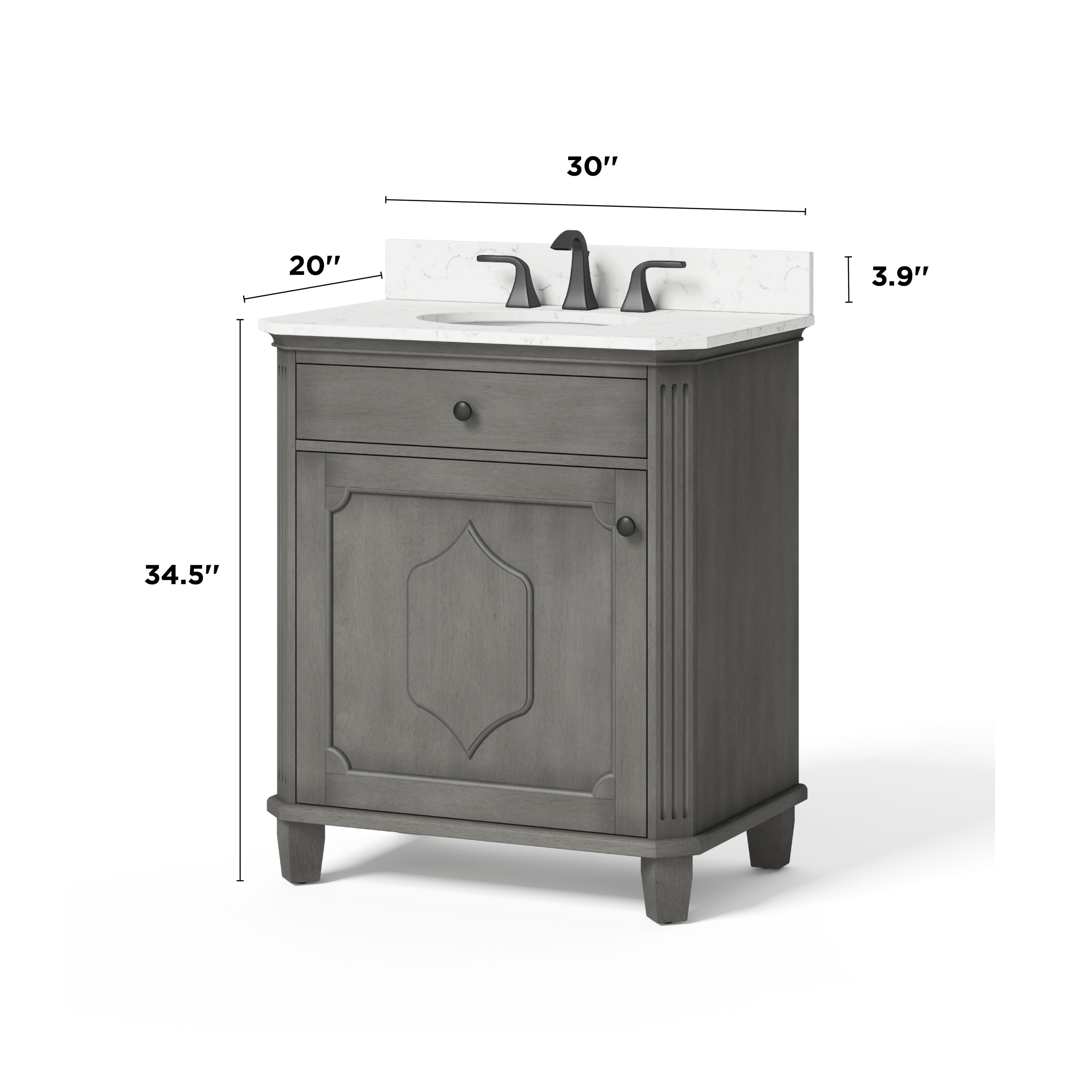 allen + roth LWS30DVAG Bath-Vanity-Combo - View #10