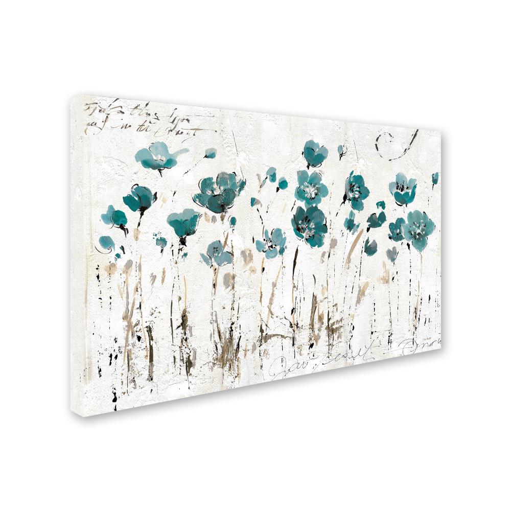 Trademark Fine Art Framed 12-in H x 19-in W Floral Print on Canvas at ...