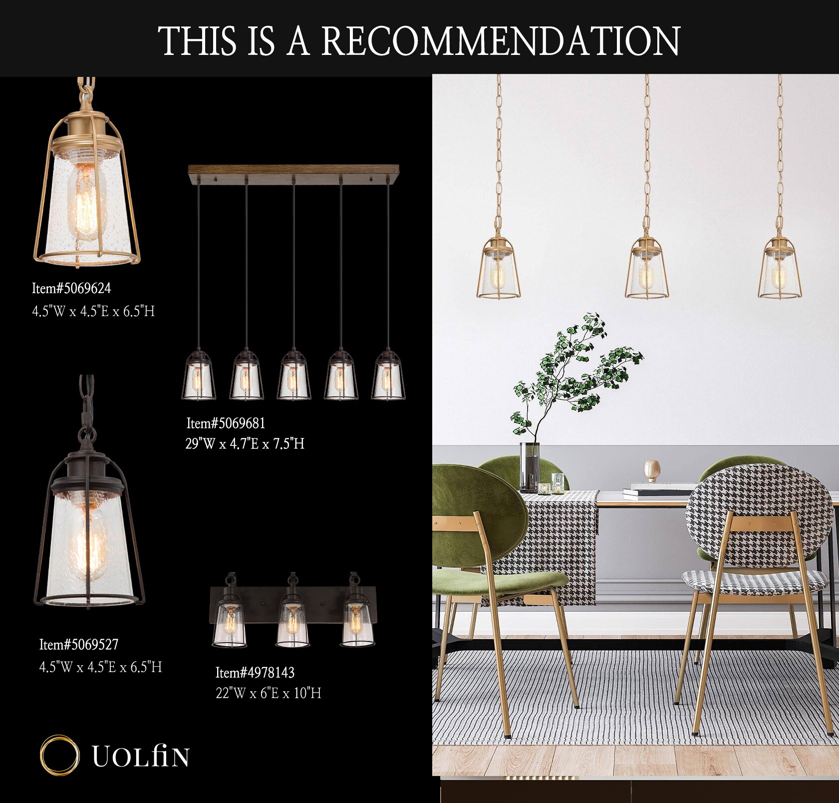Uolfin RRJEBA-LWS23939-N7 Pendant-Lights - View #3