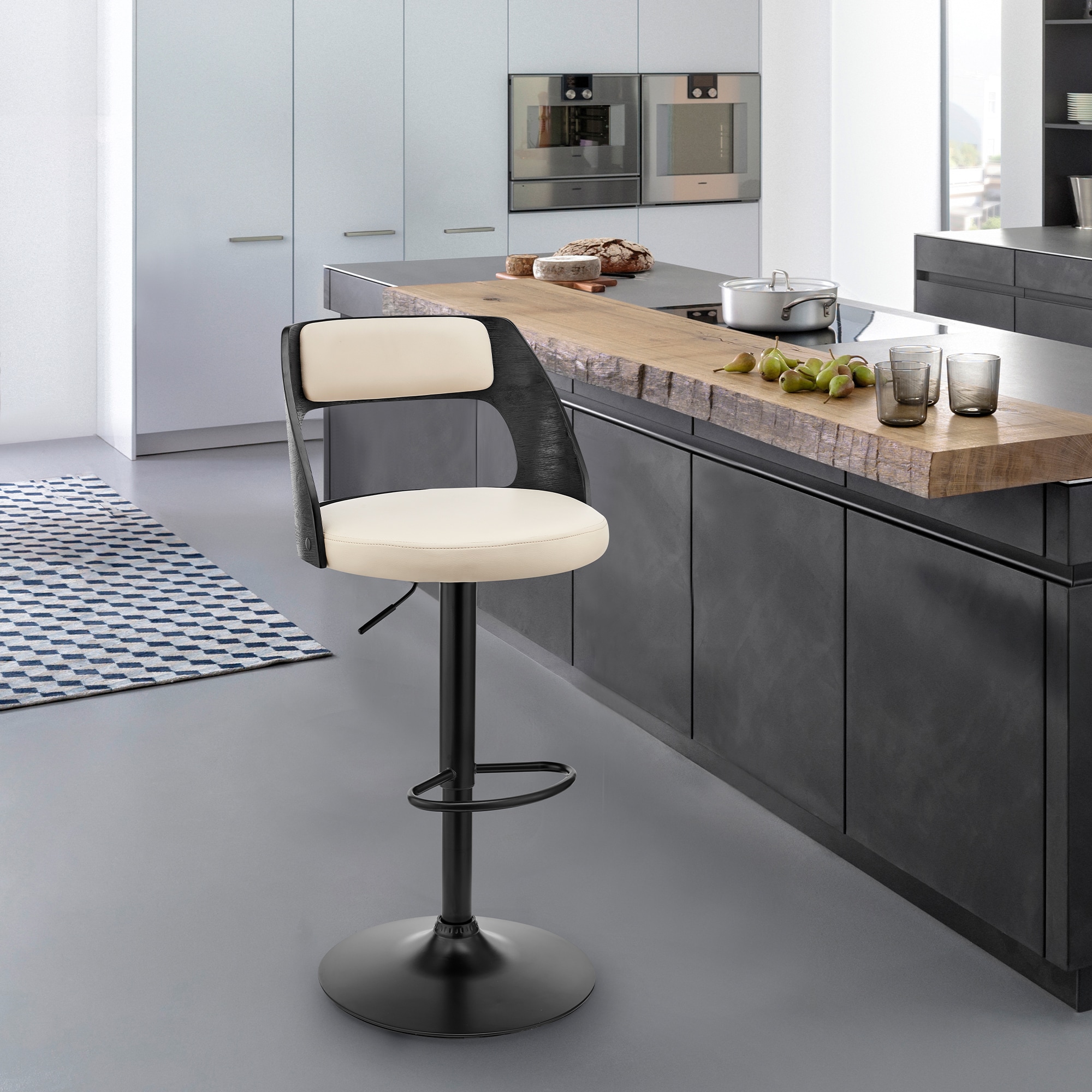 Armen Living LCPQBABLCR stools - View #9