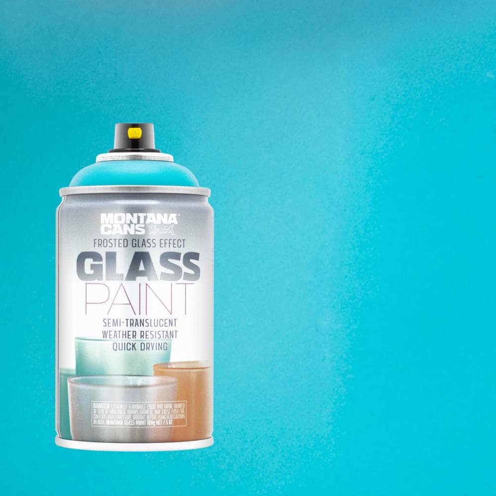 Montana Cans GLASS EFFECT Matte Bay Blue Frosted Glass Spray Paint (NET WT.  6.94-oz in the Spray Paint department at