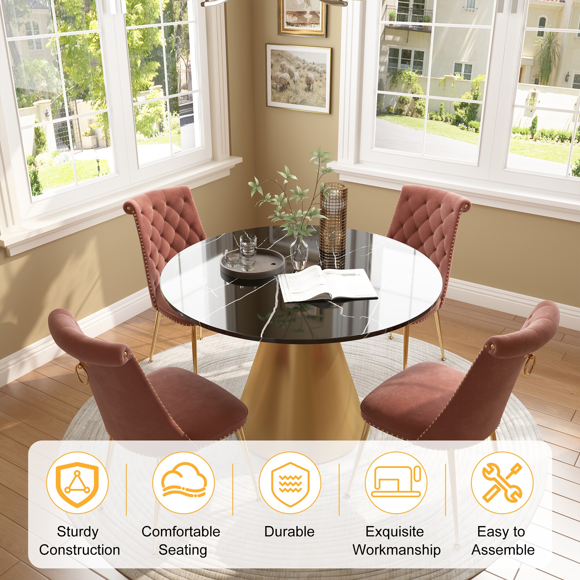 Clihome CL-RT3-BBKBG703CBN Dining-Sets - View #7