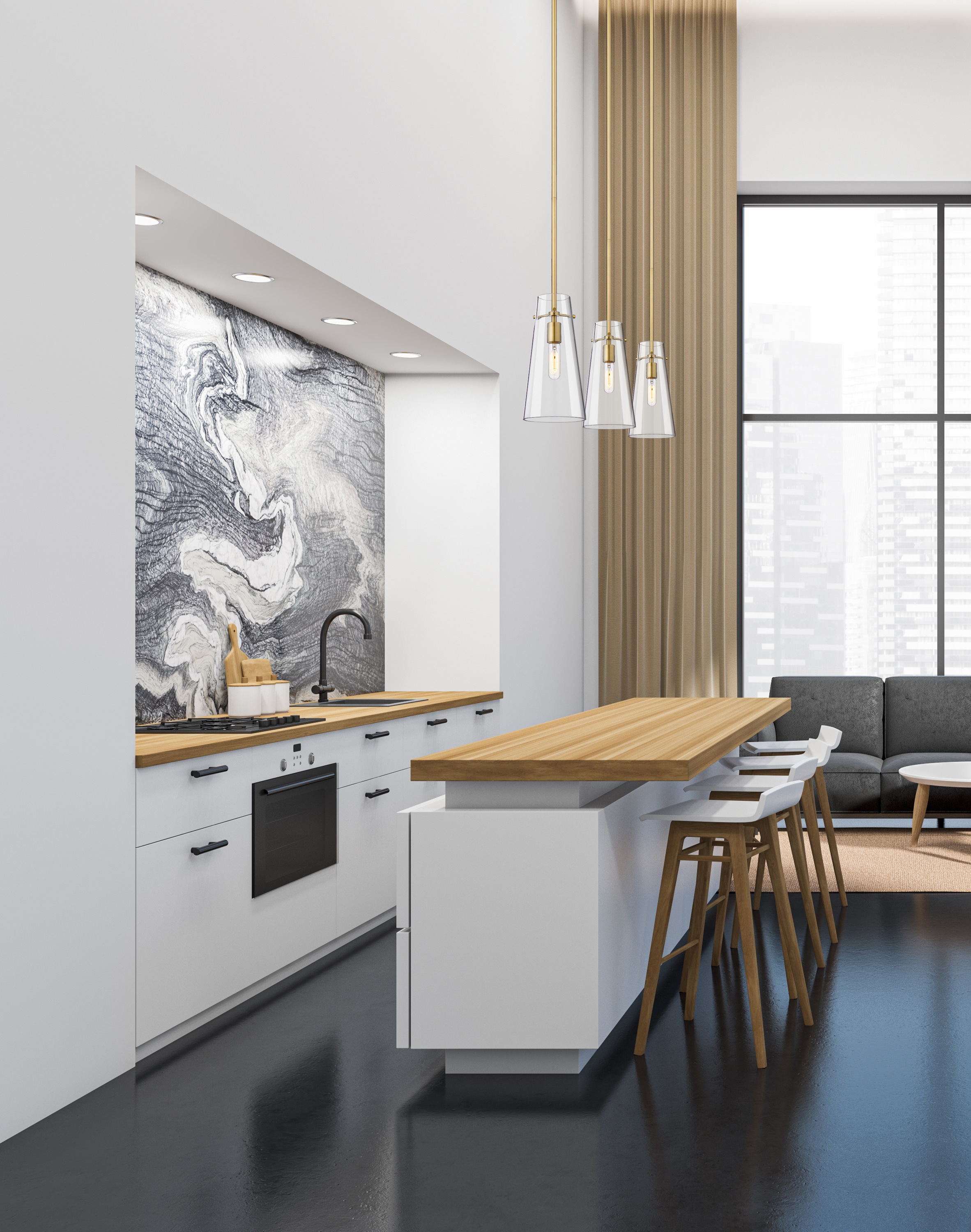 Z-Lite 7508P-ROD-MGLD Pendant-Lights - View #2