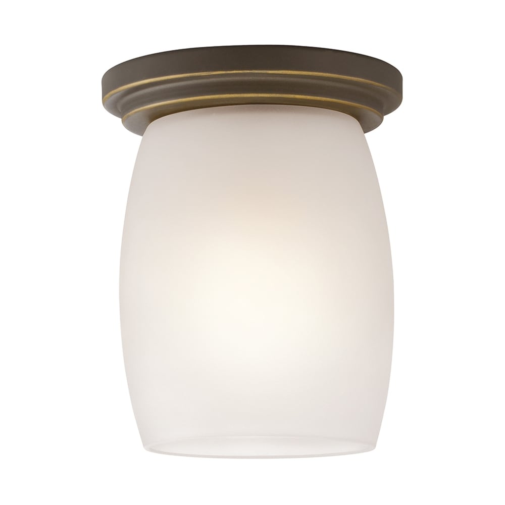 Kichler 8043OZS Eileen 1-Light 5-in Olde Bronze Flush Mount Light