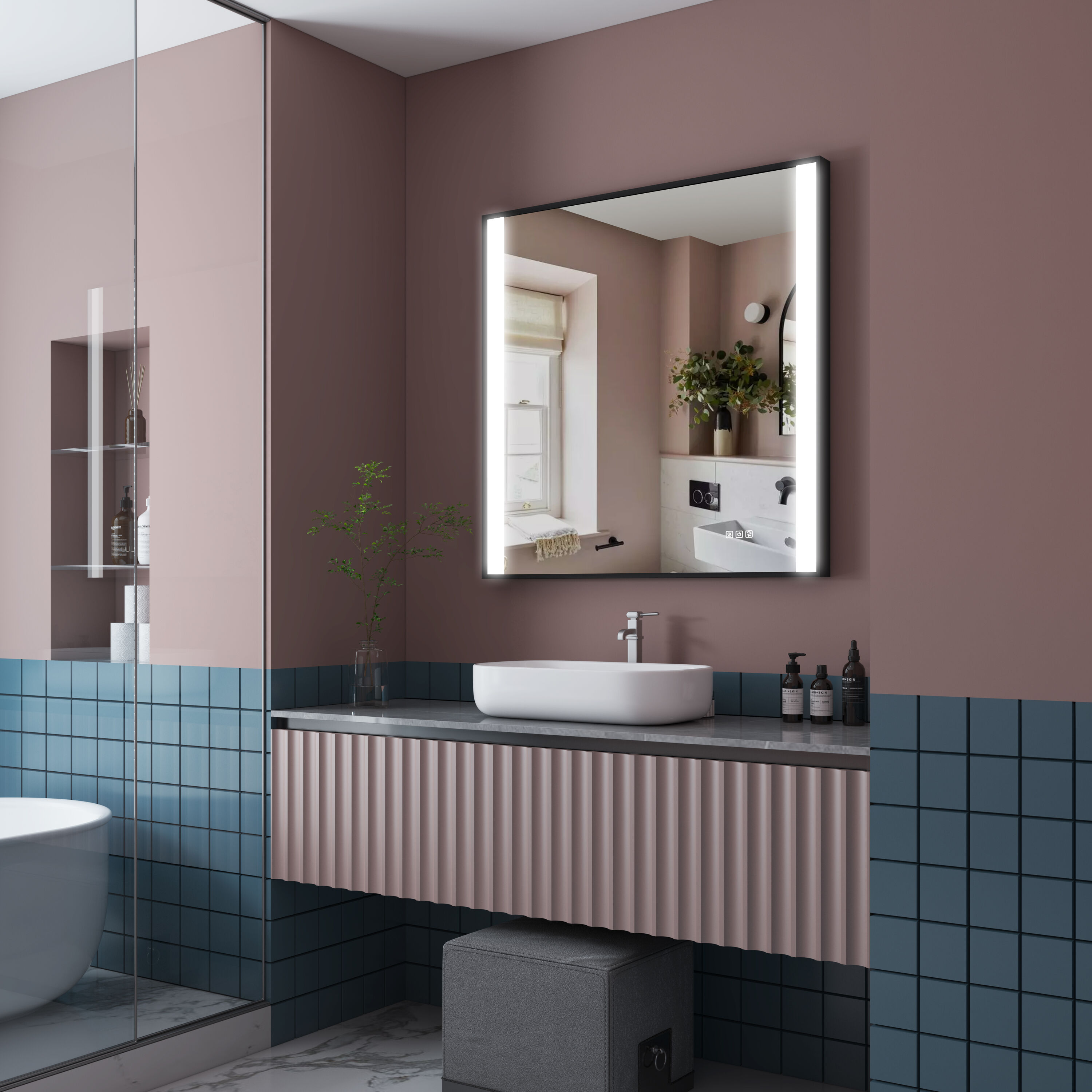Forclover WBSGOYF05 Framed-Bath-Mirrors - View #5