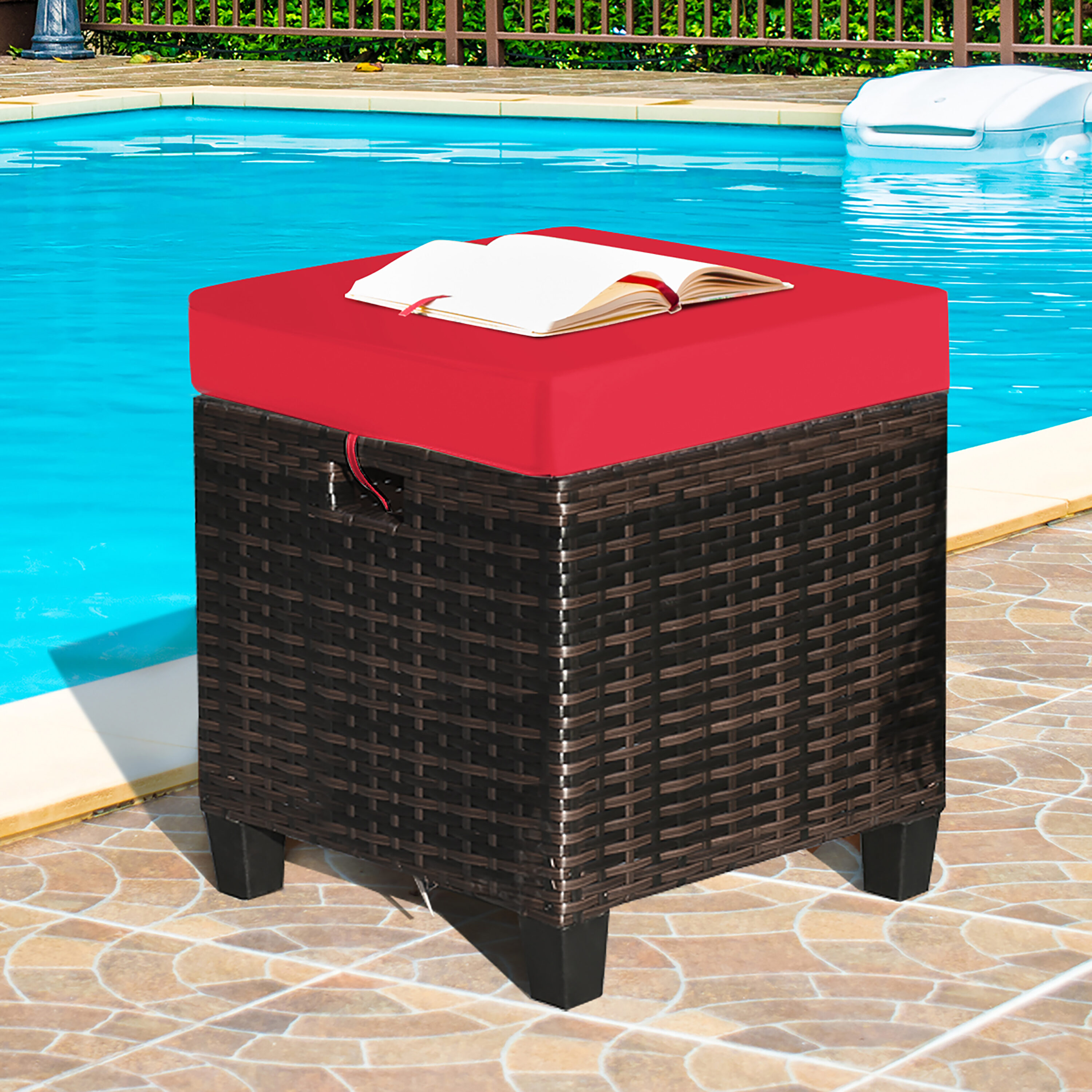 Costway HW63237RE Stools-Ottomans - View #6