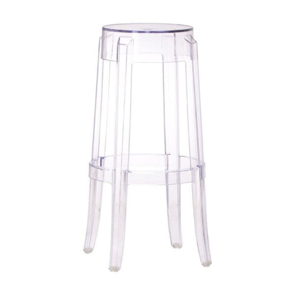HomeRoots 248909 Julia Transparent Bar Height Bar Stool