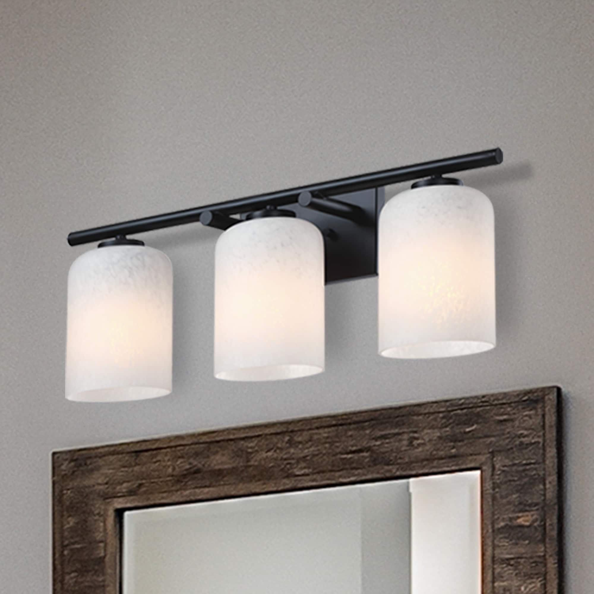 Designers Fountain D338M-3B-MB Bluestone Ridge 24-in 3 -Light Matte Black Transitional Vanity light