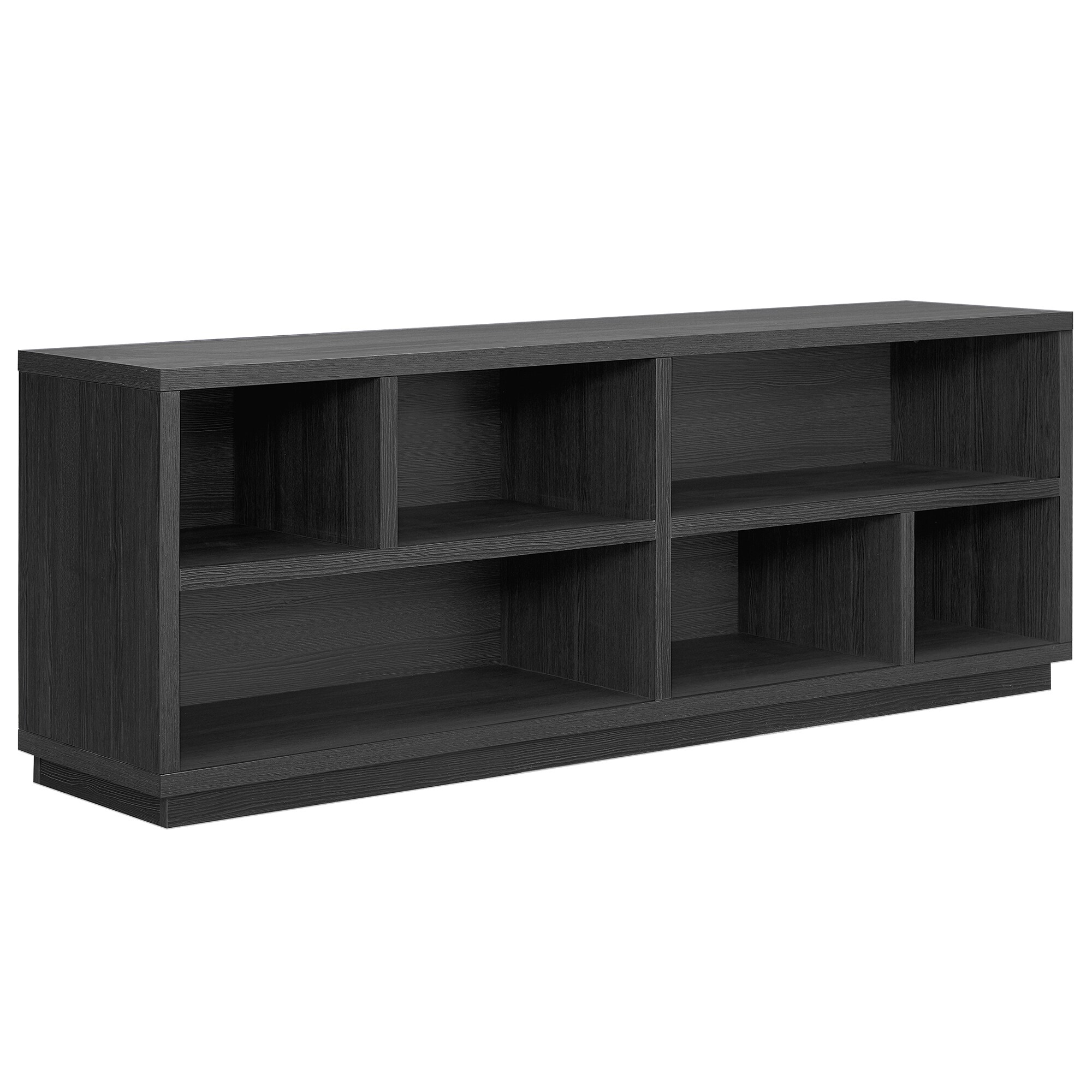 Hailey Home TV1188 Bowman Transitional Charcoal Gray TV stand ( Accommodates TVs more than 70-in )