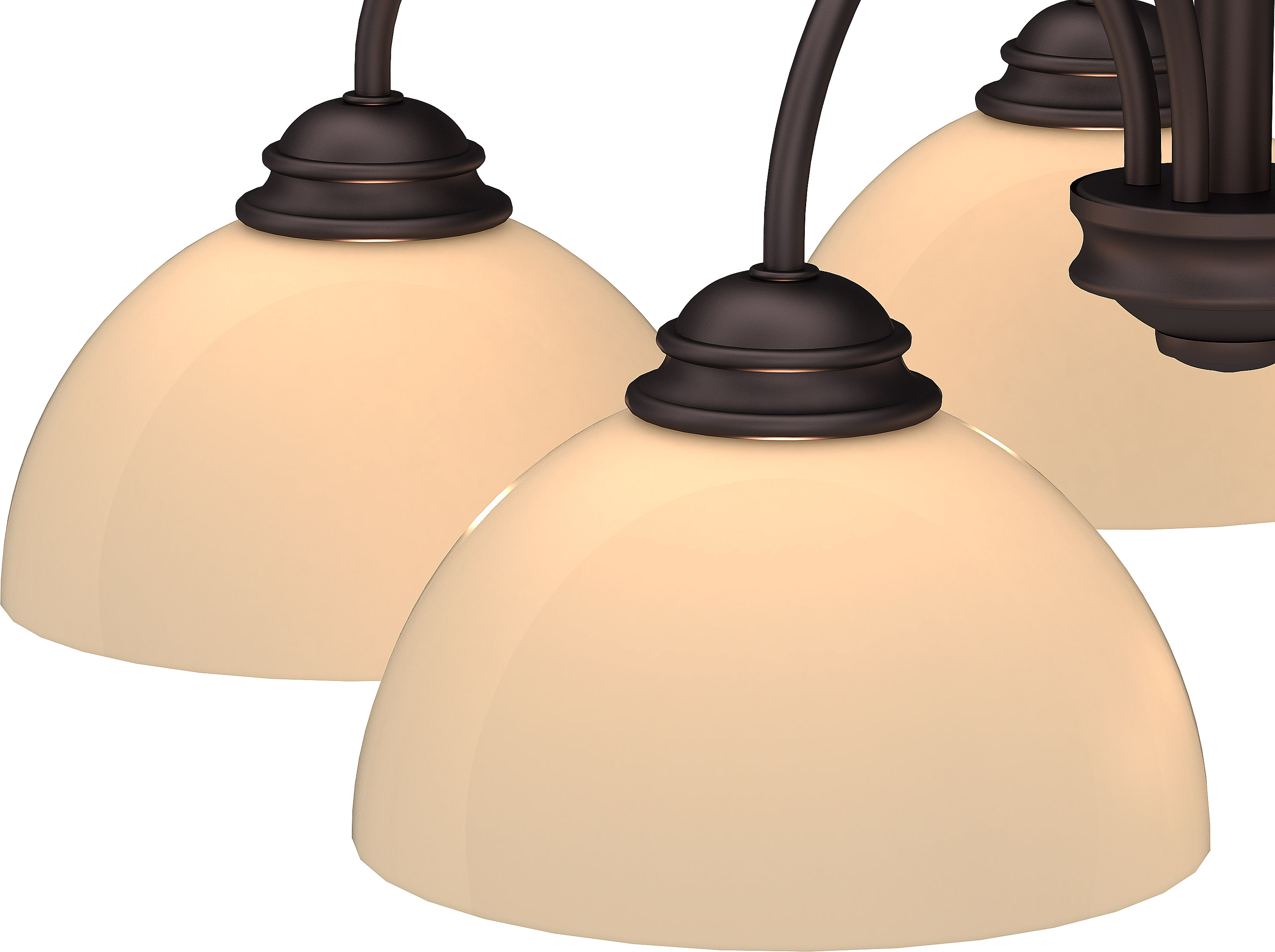 Bernice Antique Bronze 5-Light Shaded Chandelier