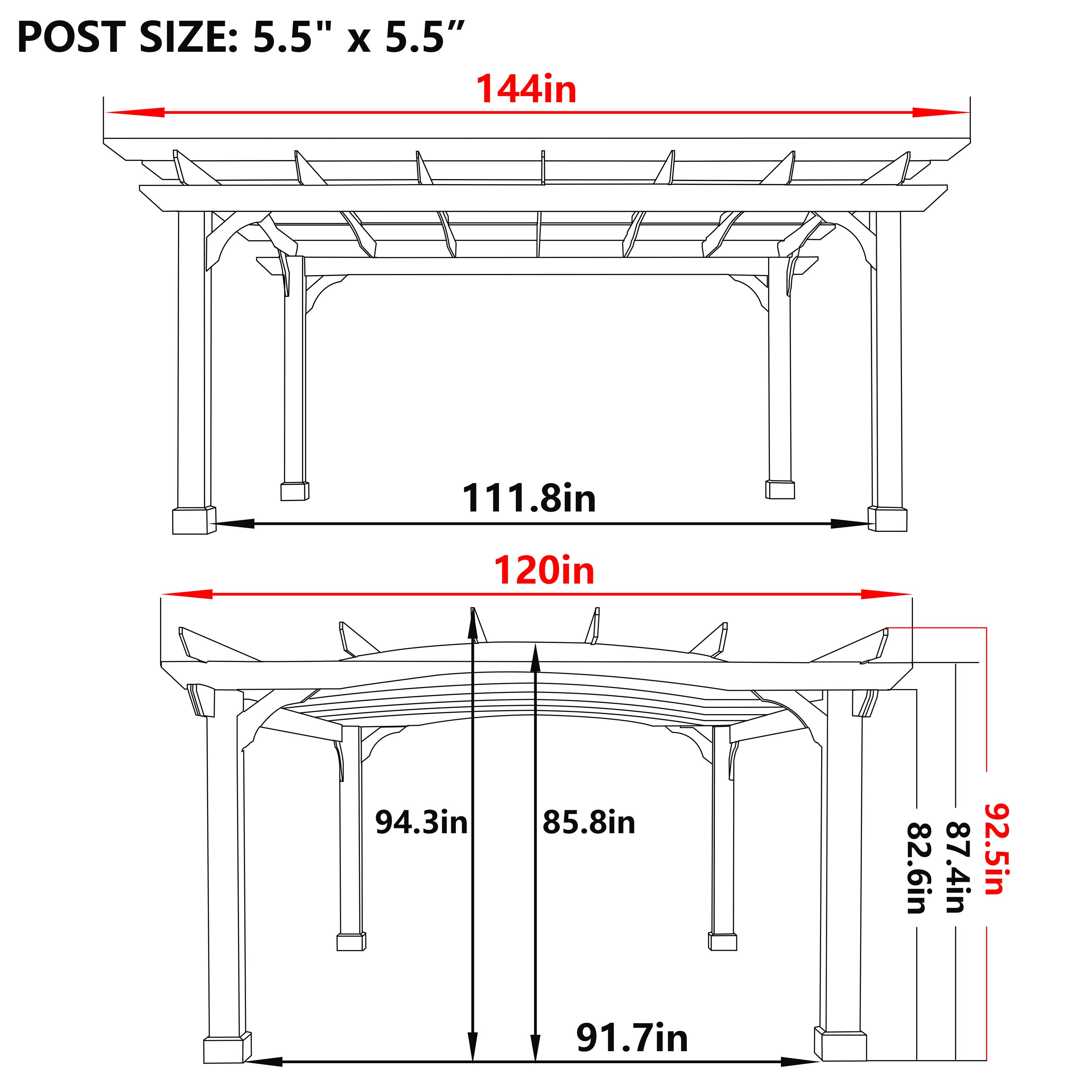VEIKOUS PG0202-06-1 Pergolas-2 - View #3