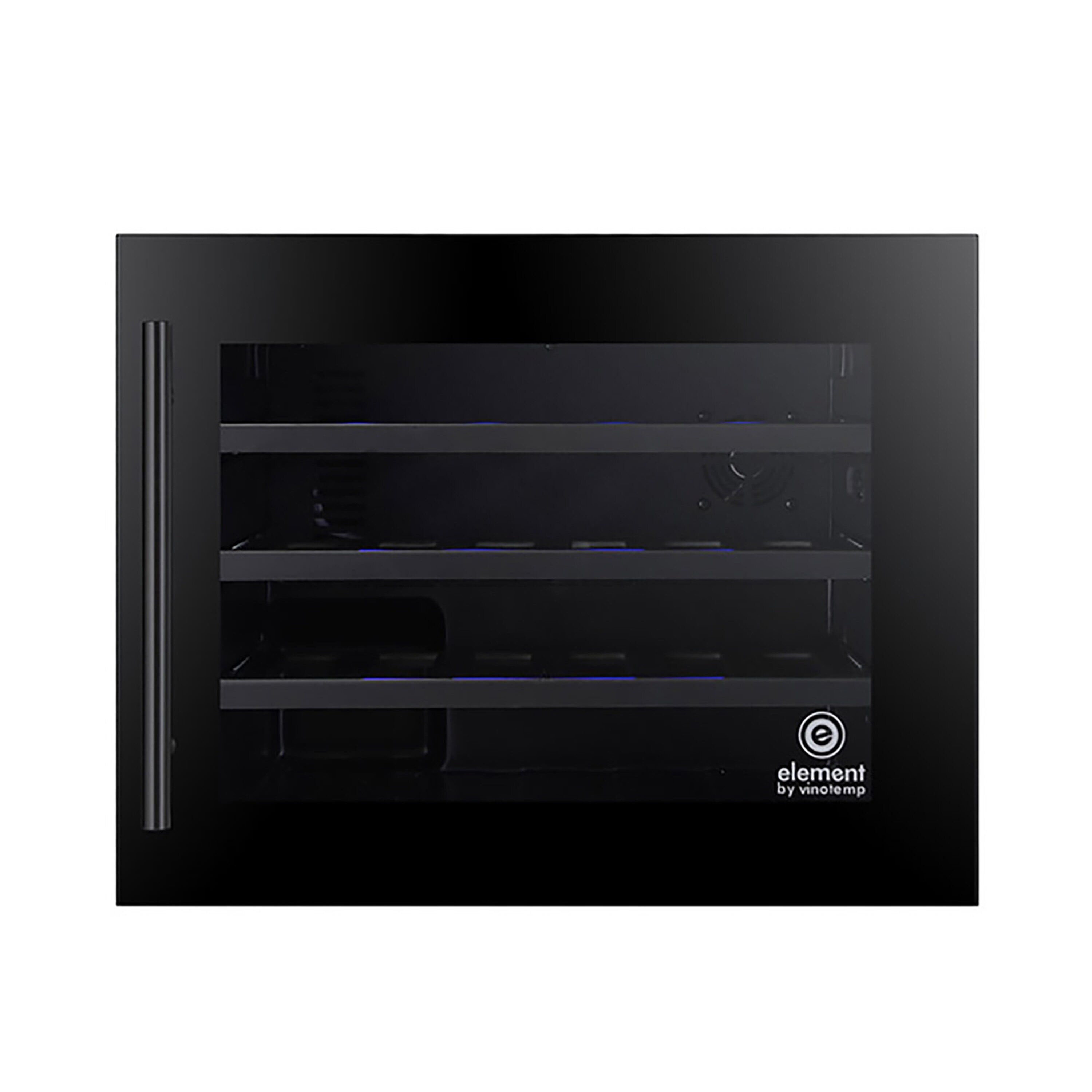 Vinotemp EL-24WCUB 21.5-in W 24-Bottles Black Built-In /freestanding Indoor Wine Cooler