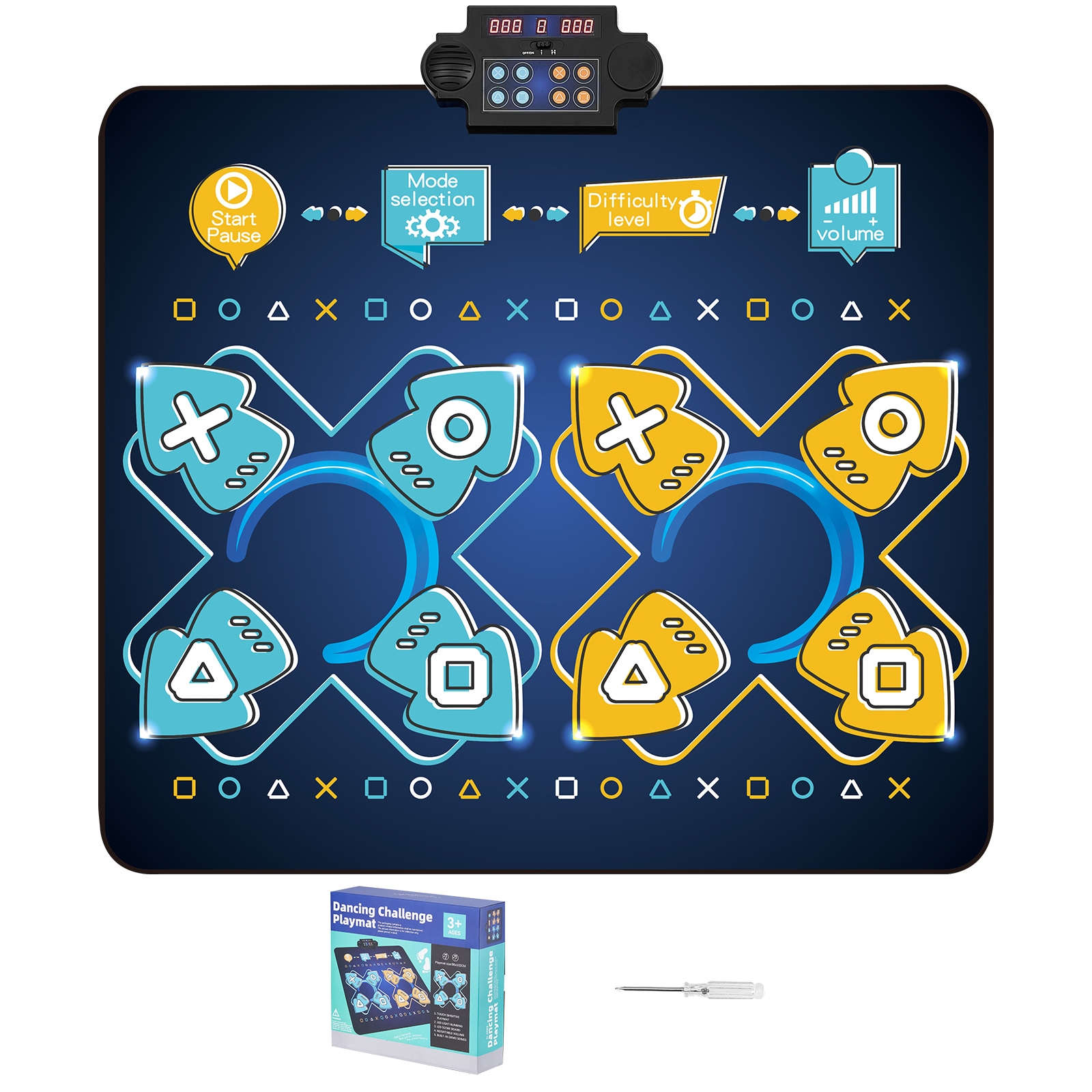 VEVOR Dance Mat 8-Button Dance Mixer Rhythm Step Play Mat