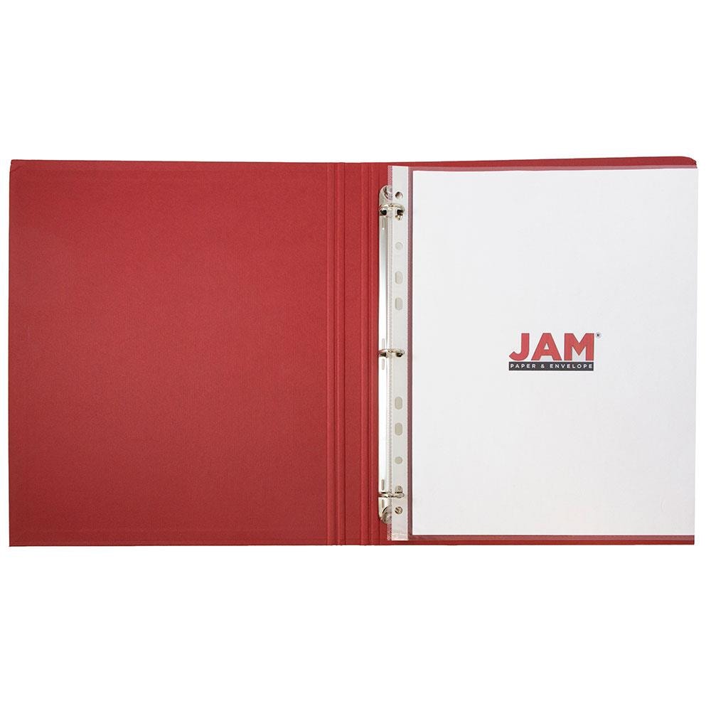JAM Paper 11.37 x 17.37 Clear Plastic Sleeve Page Protectors, 12ct.