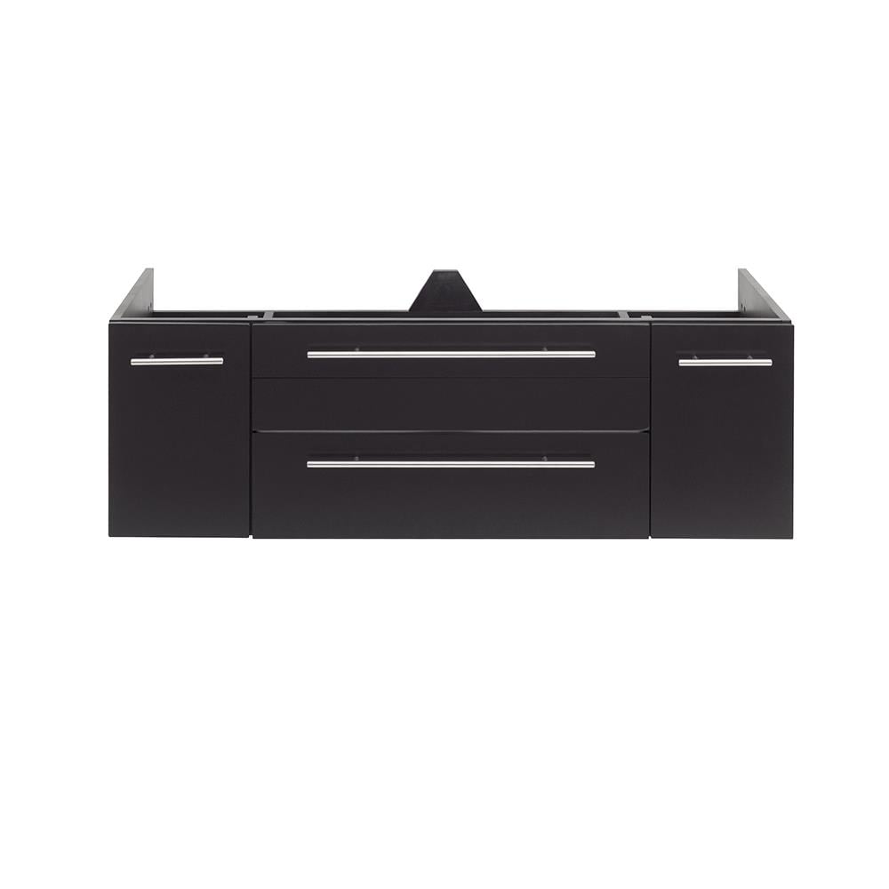 Fresca FCB6148ES-UNS-D Lucera 48-in Espresso Floating Bathroom Vanity Base Cabinet without Top