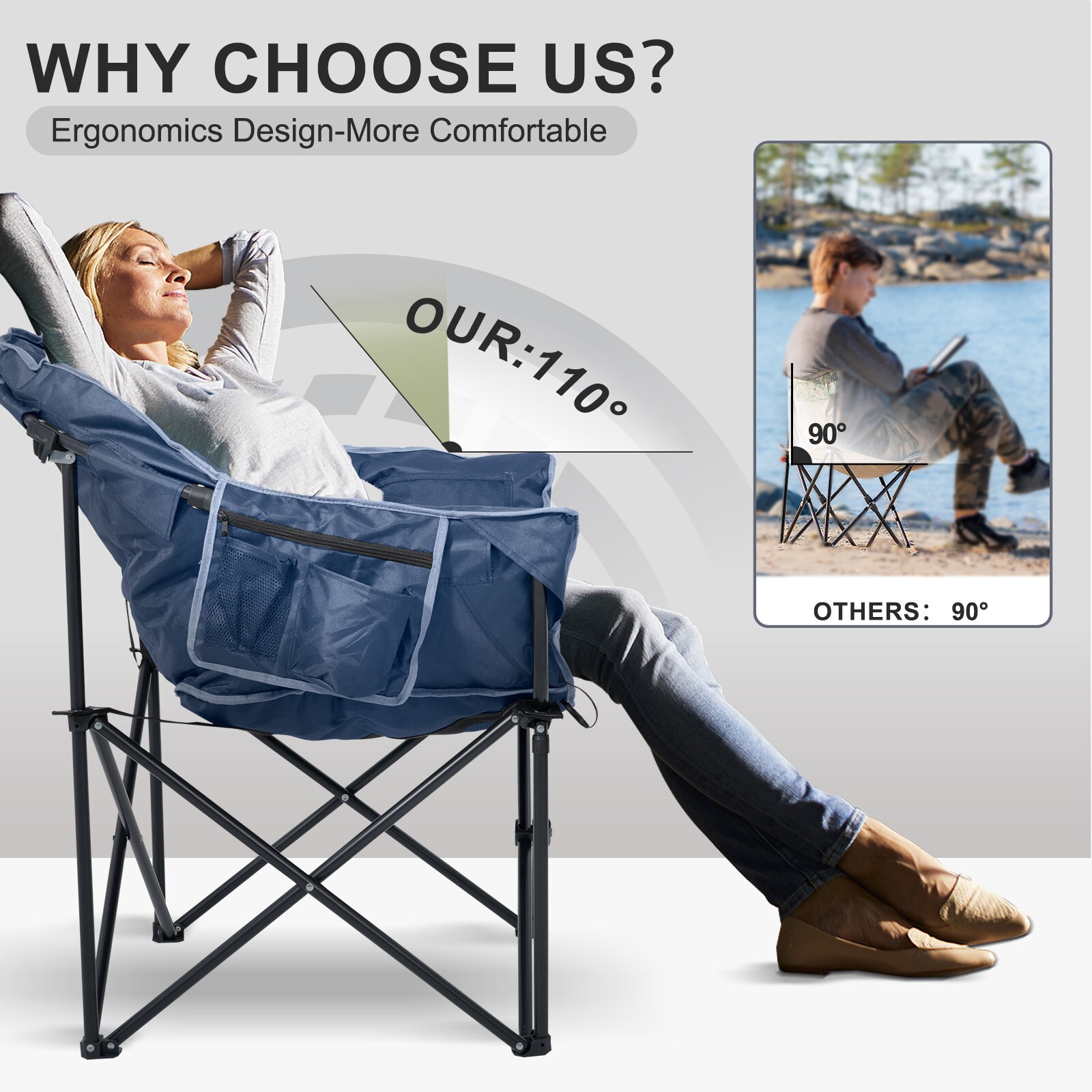 DOCRED HWJRY-Y-TEAL-LS02 Beach-Camping-Chairs - View #4