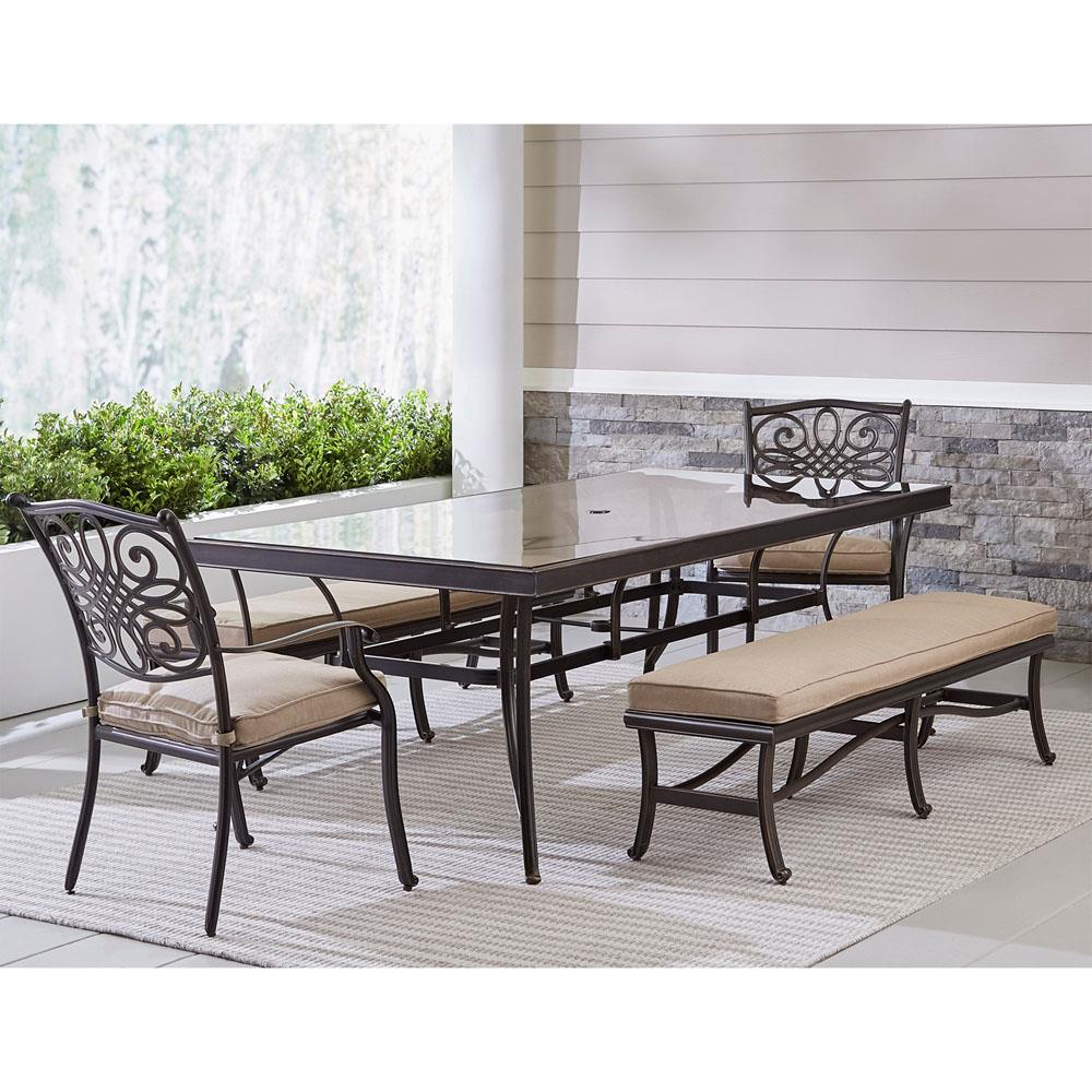 Hanover TRADDN5PCGBN-TAN Patio-Dining-Sets - View #16
