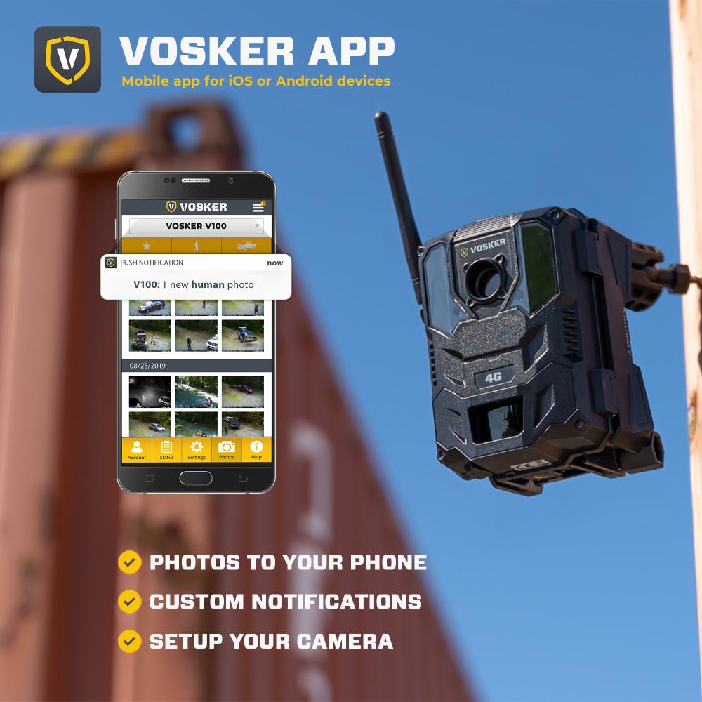 VOSKER V100 US Battery-operated Wireless Outdoor Security Camera at