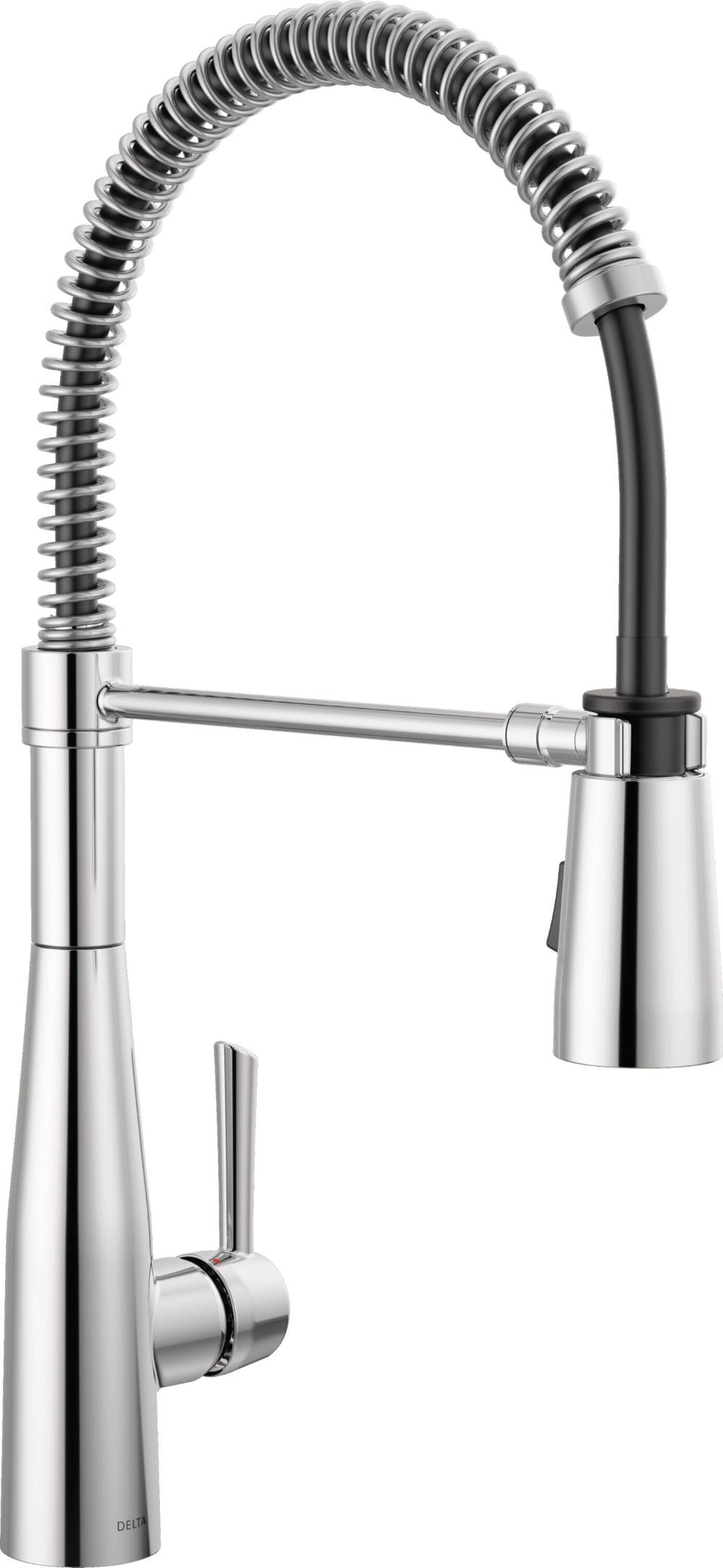 Delta 9613-DST Essa Chrome Single Handle Deck-mount Pull-down Kitchen Faucet with Sprayer ( Deck Plate Included )