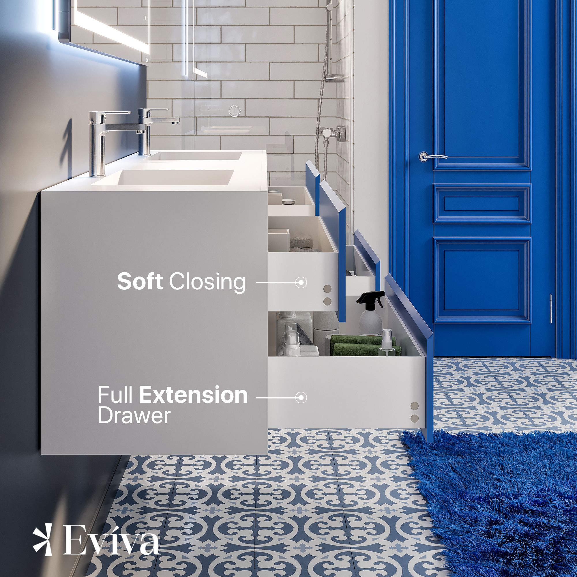 Eviva EVVN777-75BLU-WH Bath-Vanity-Combo - View #5
