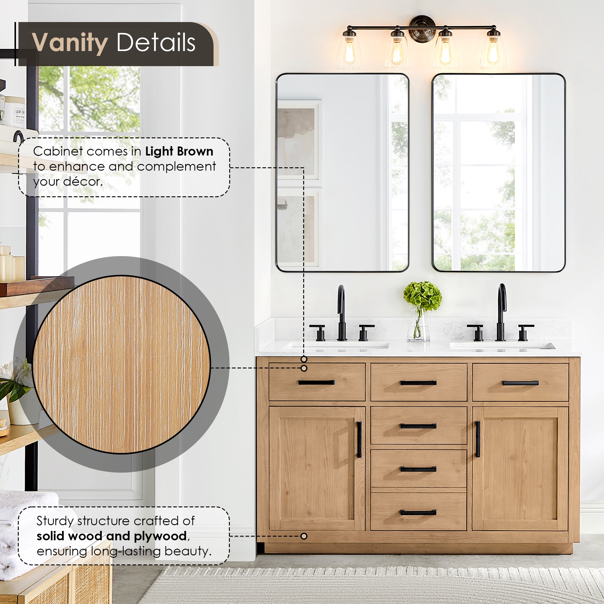 Altair 557054-LB-GW Bath-Vanity-Combo - View #7